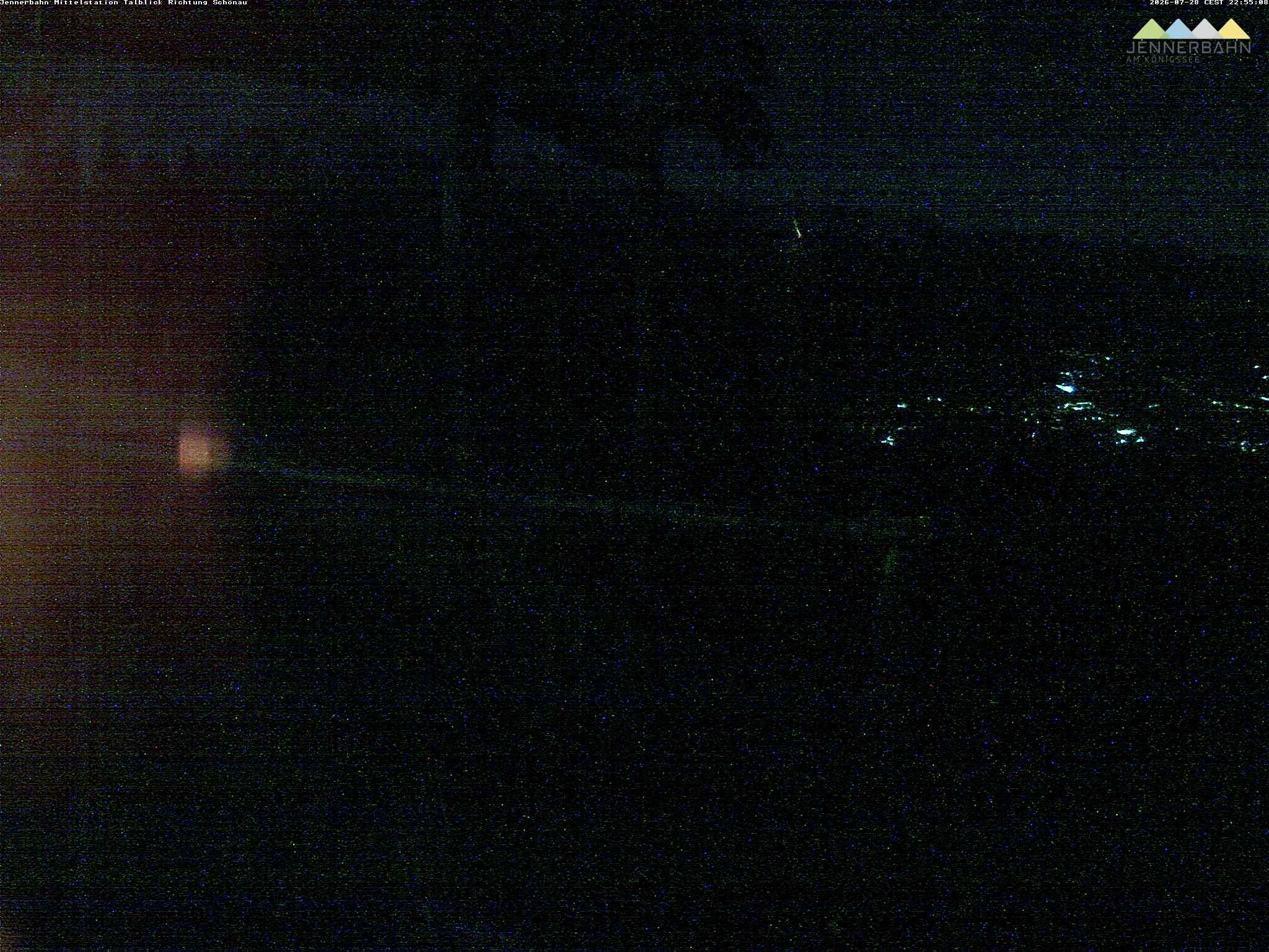 Archiv Foto Webcam Blick von der Mittelstation der Jennerbahn