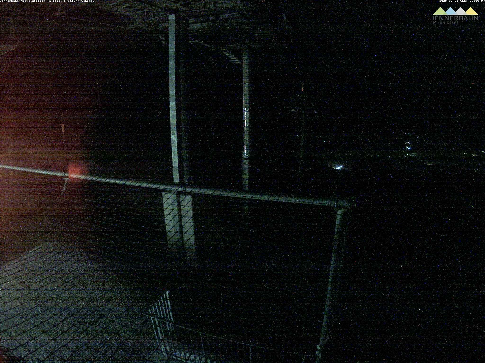 Archiv Foto Webcam Blick von der Mittelstation der Jennerbahn