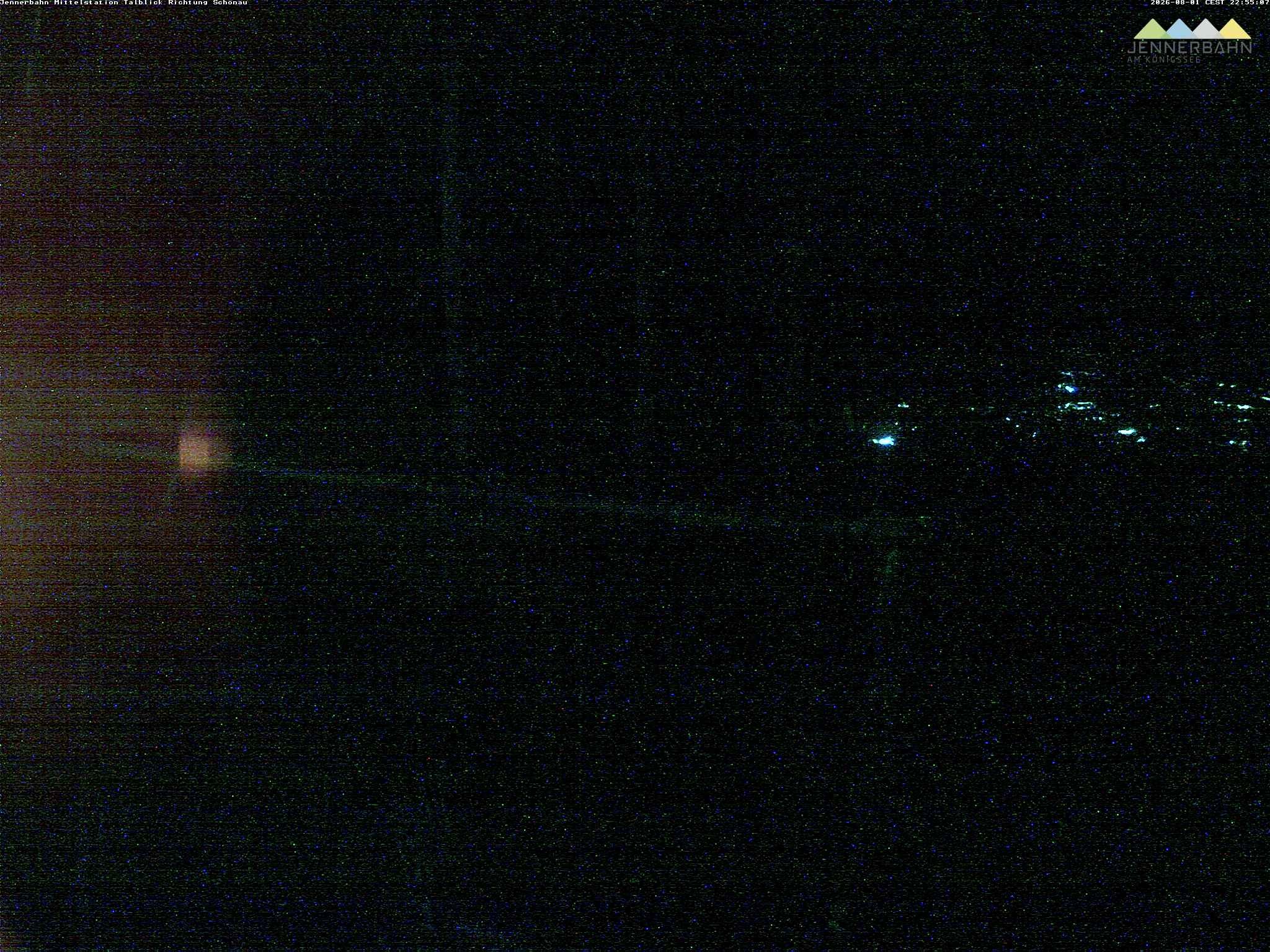 Archiv Foto Webcam Blick von der Mittelstation der Jennerbahn