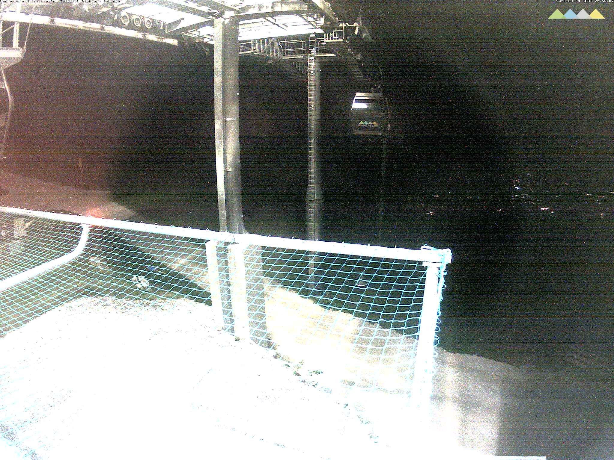 Archiv Foto Webcam Blick von der Mittelstation der Jennerbahn