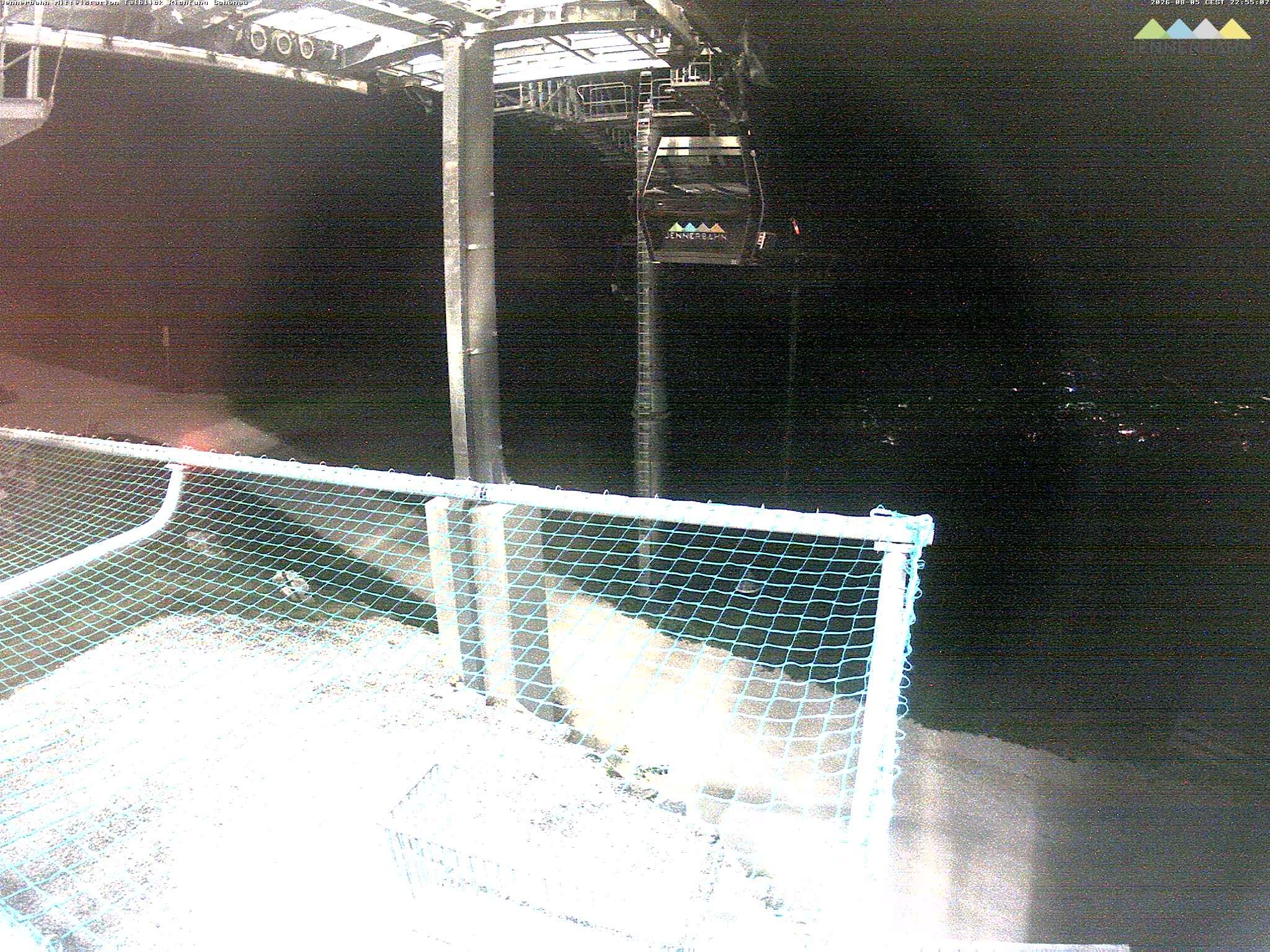 Archiv Foto Webcam Blick von der Mittelstation der Jennerbahn