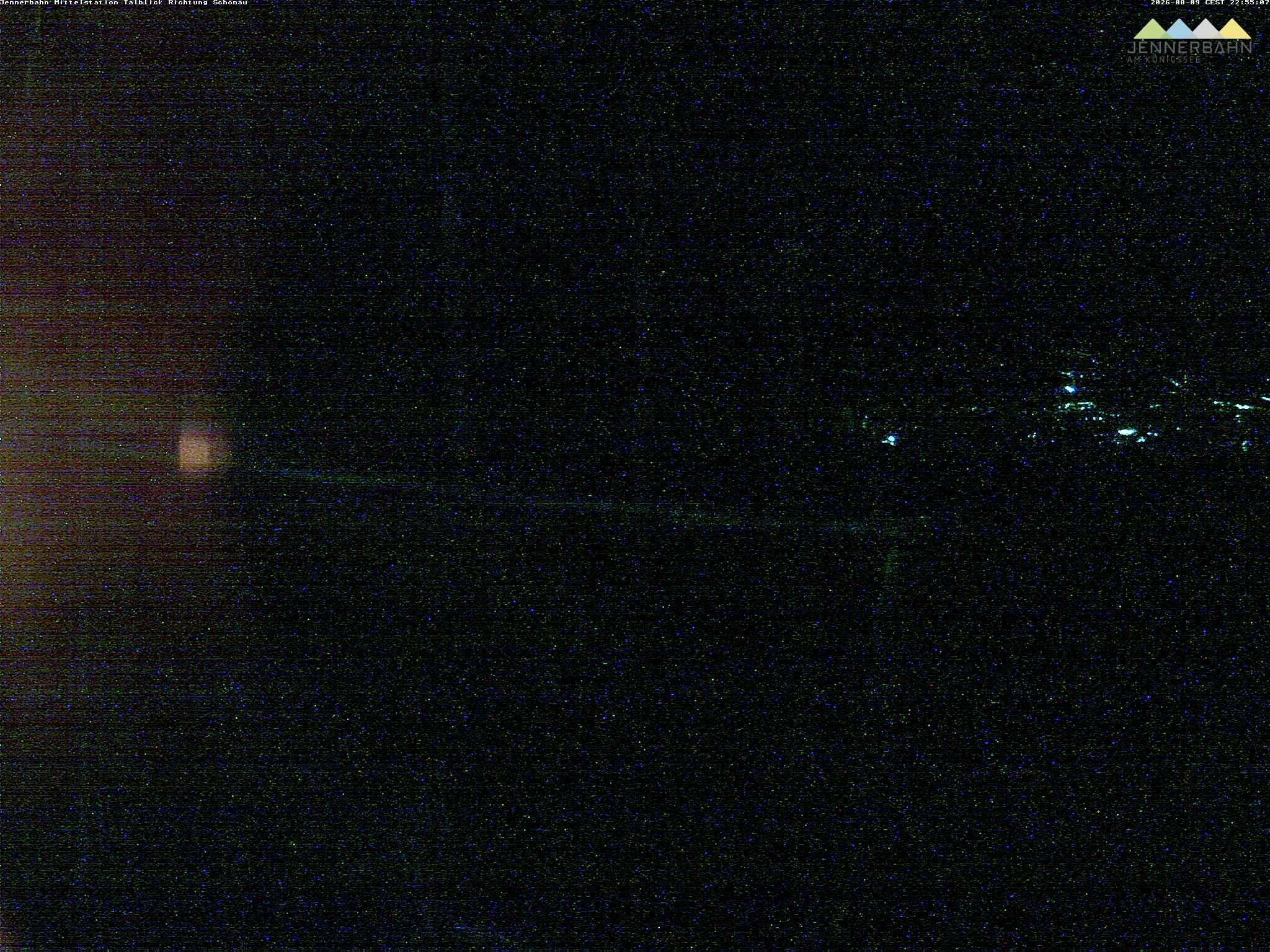 Archiv Foto Webcam Blick von der Mittelstation der Jennerbahn
