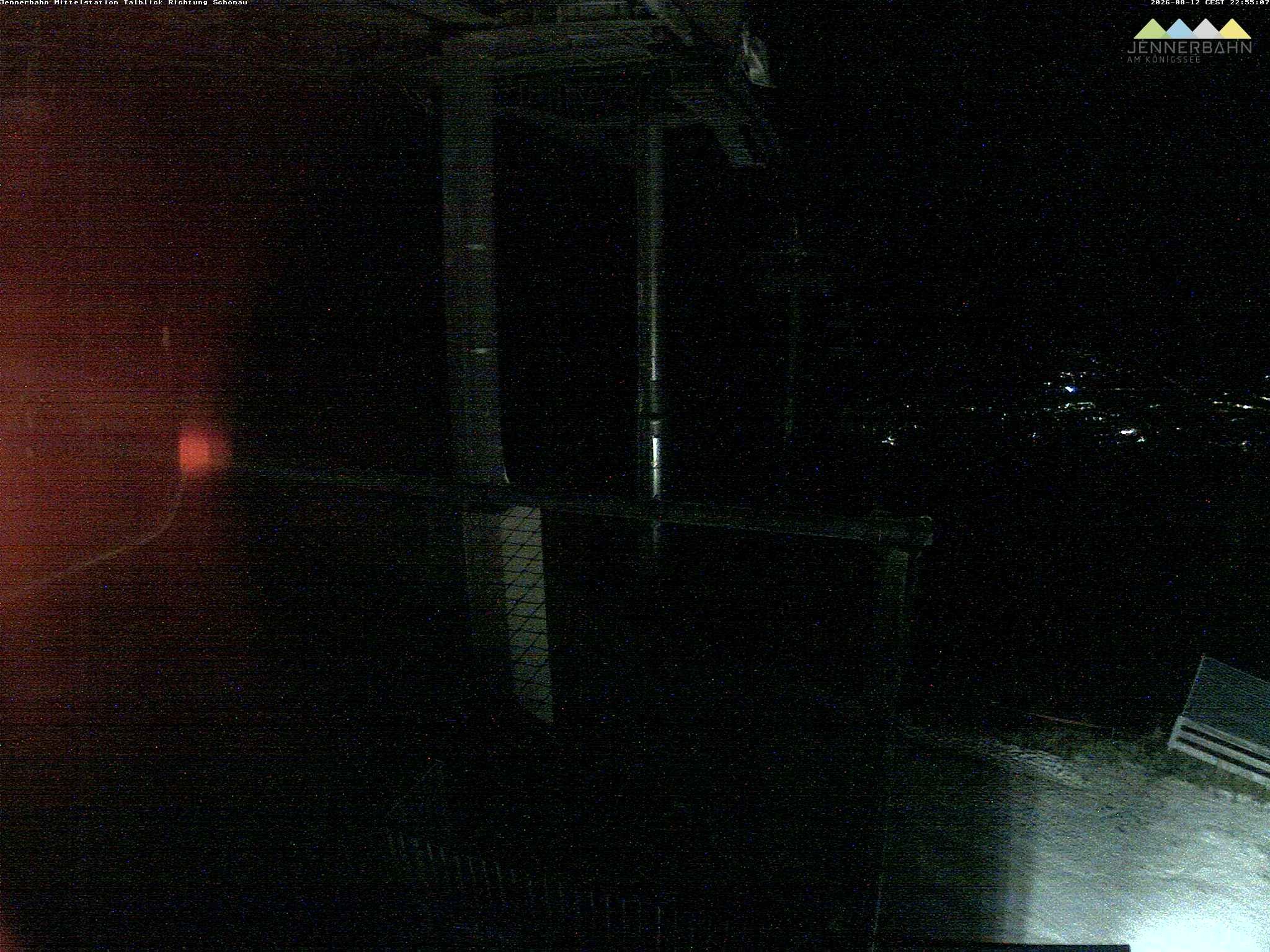 Archiv Foto Webcam Blick von der Mittelstation der Jennerbahn