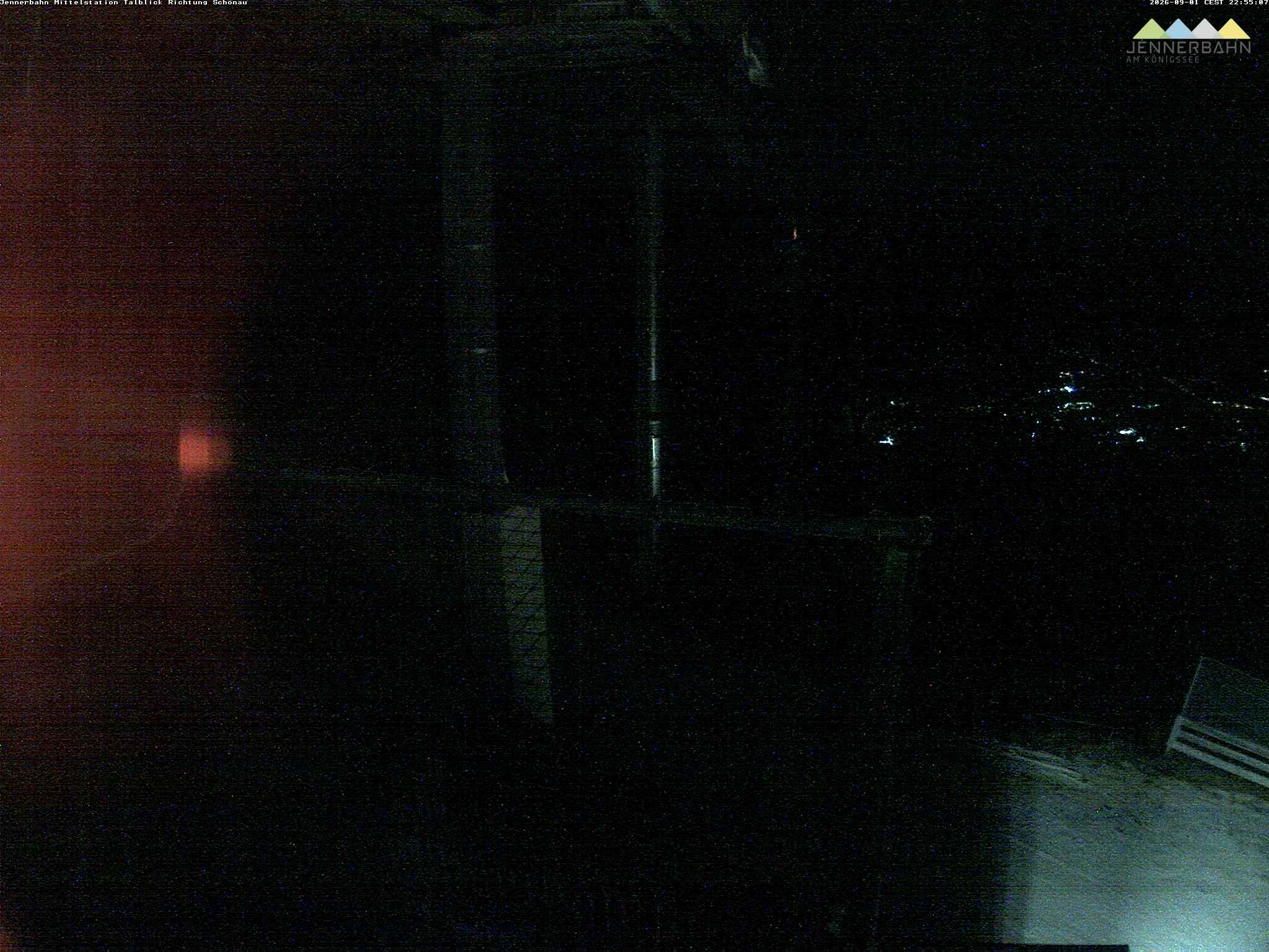 Archiv Foto Webcam Blick von der Mittelstation der Jennerbahn