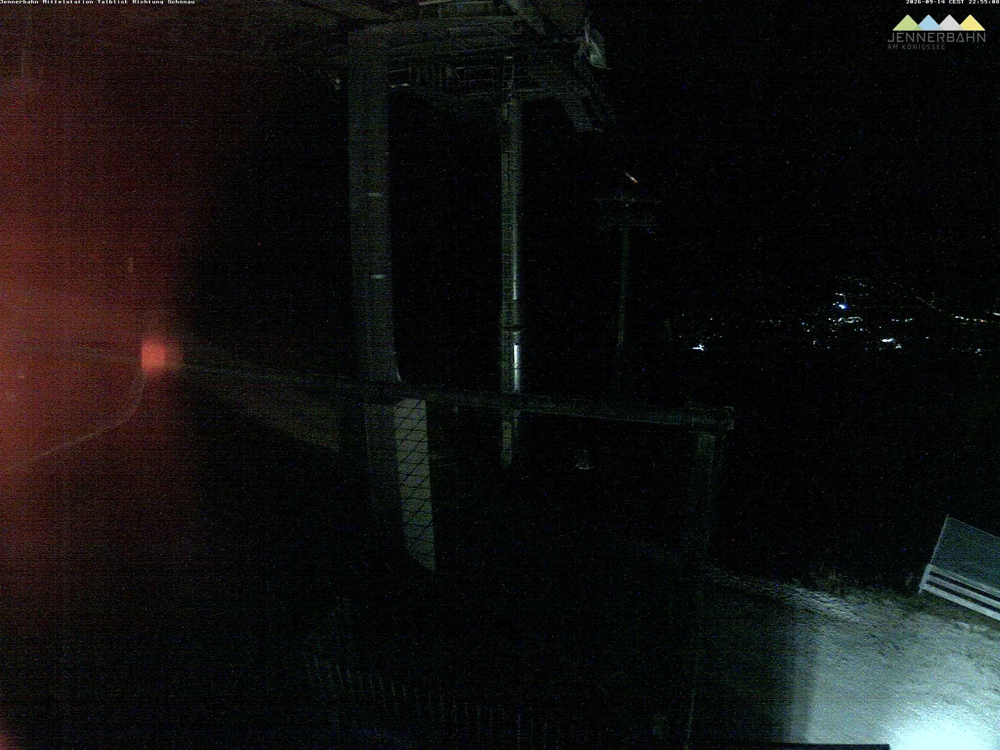 Archiv Foto Webcam Blick von der Mittelstation der Jennerbahn