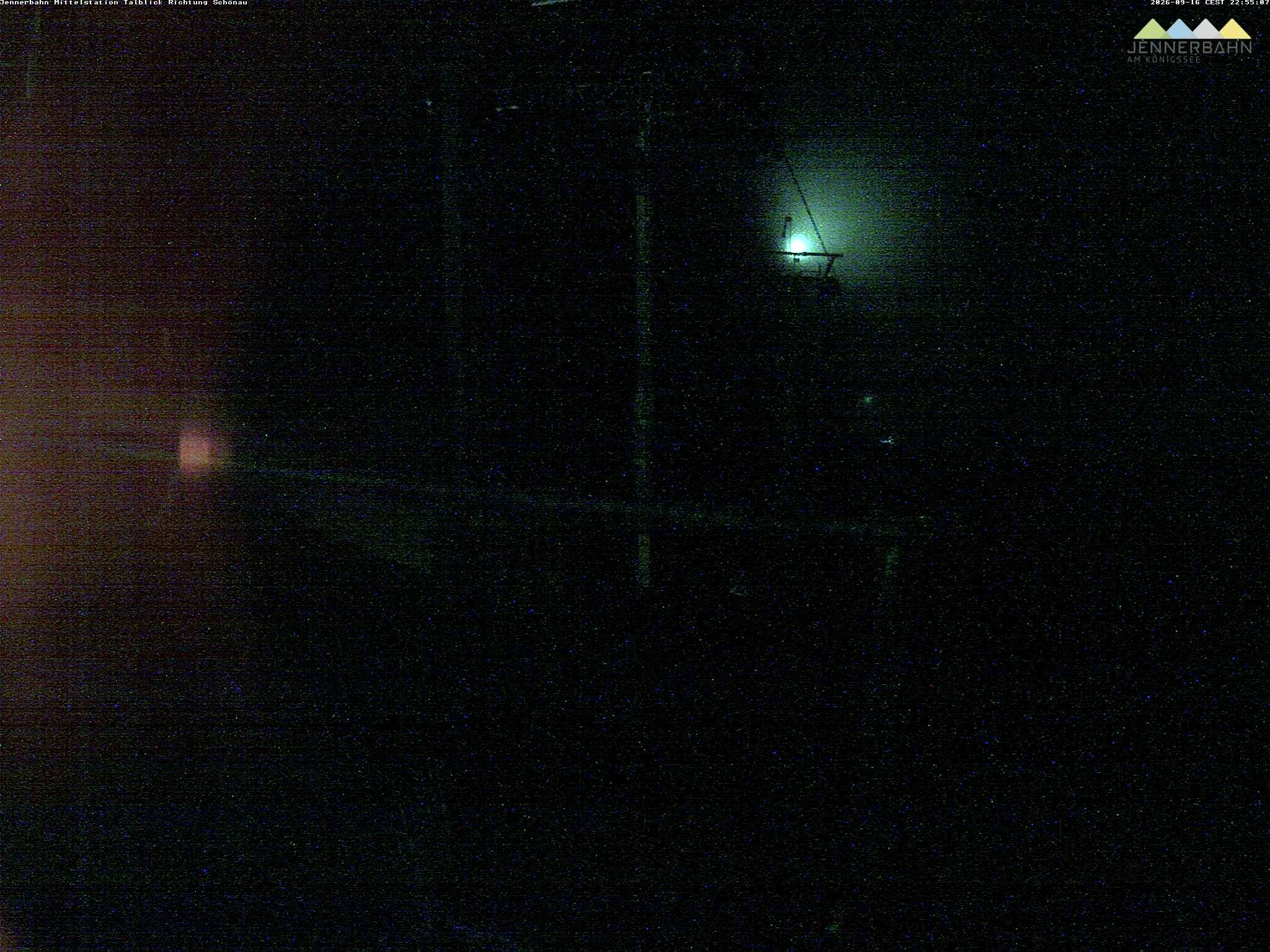 Archiv Foto Webcam Blick von der Mittelstation der Jennerbahn