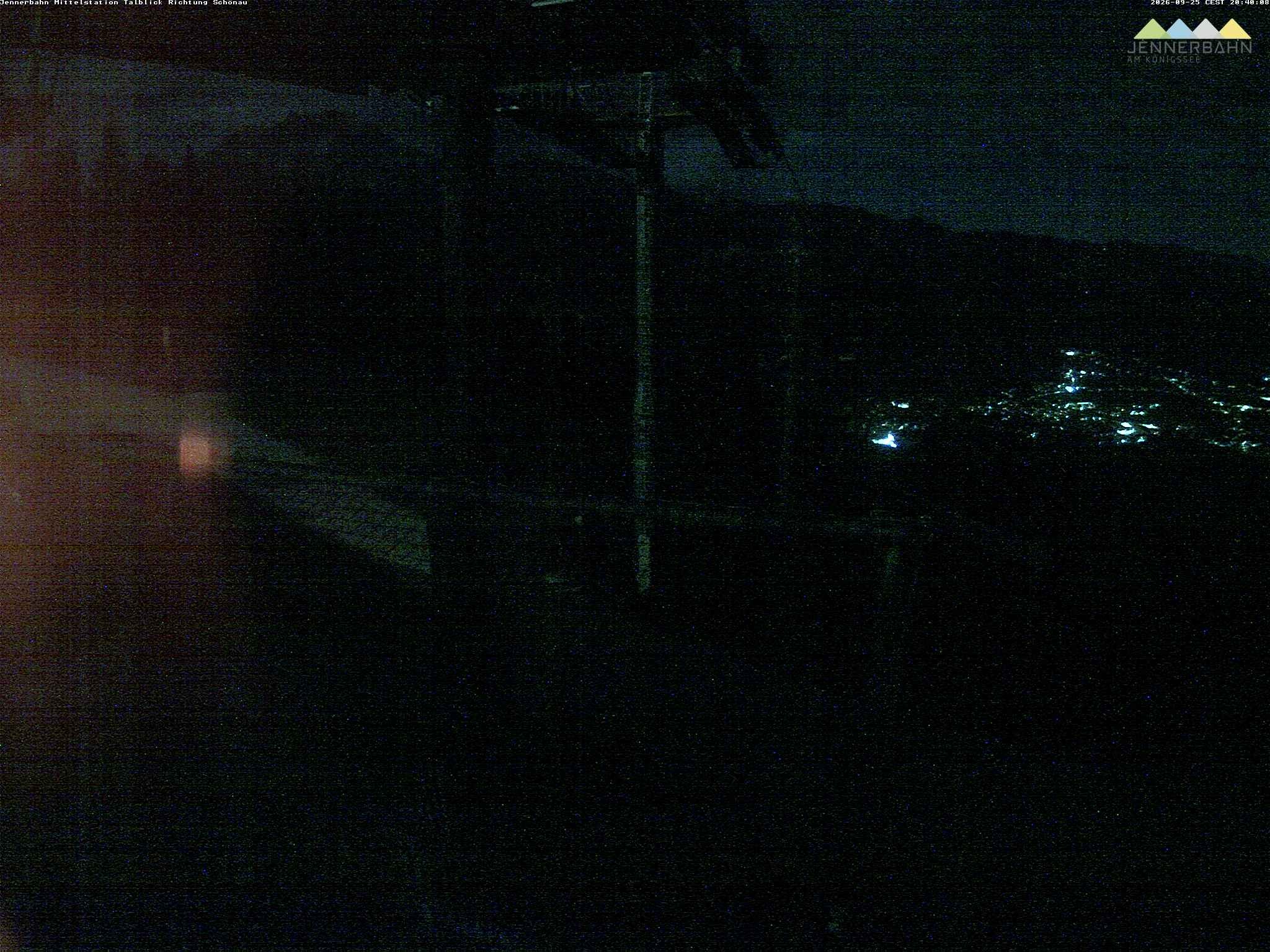 Archiv Foto Webcam Blick von der Mittelstation der Jennerbahn