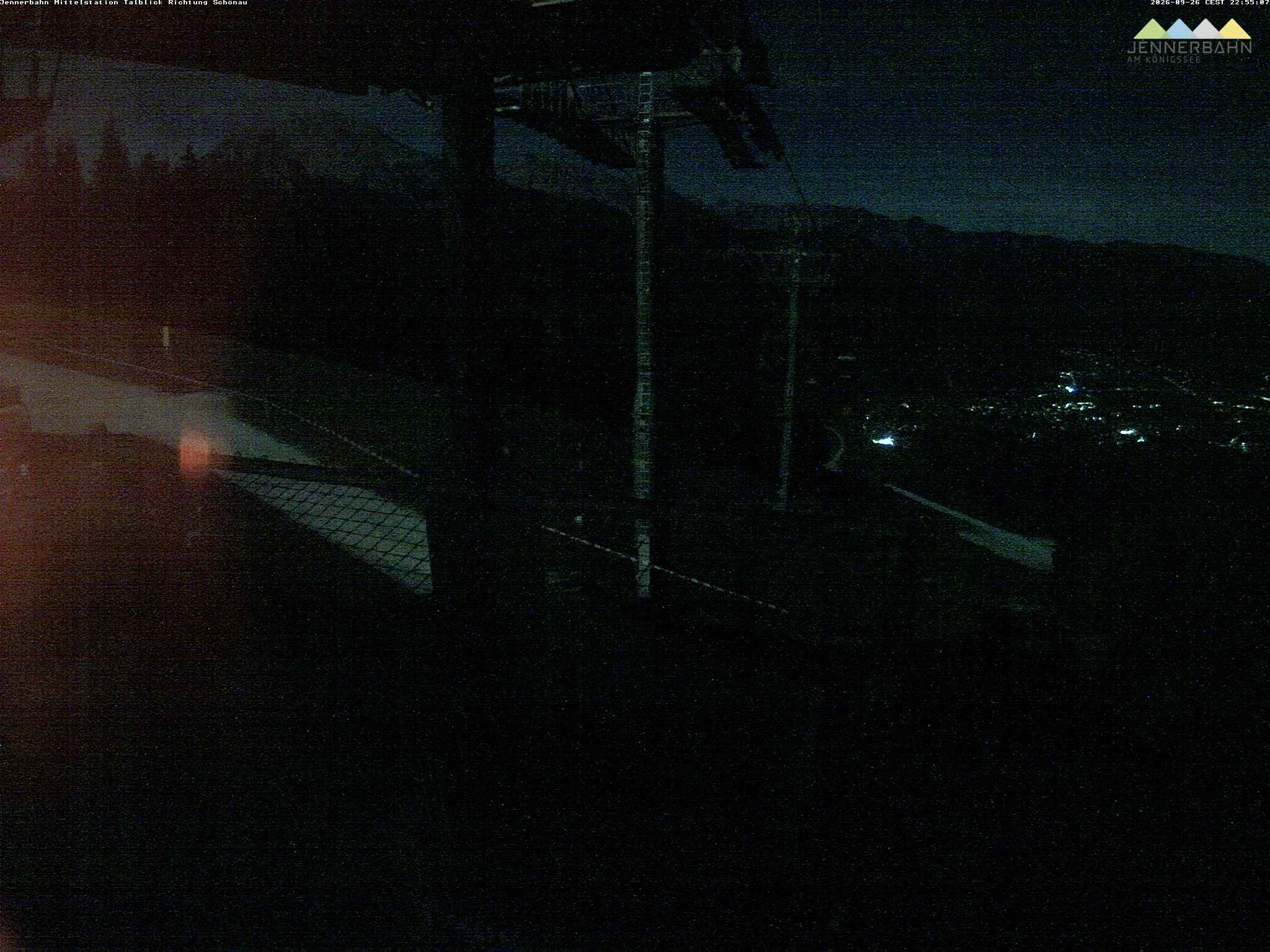 Archiv Foto Webcam Blick von der Mittelstation der Jennerbahn