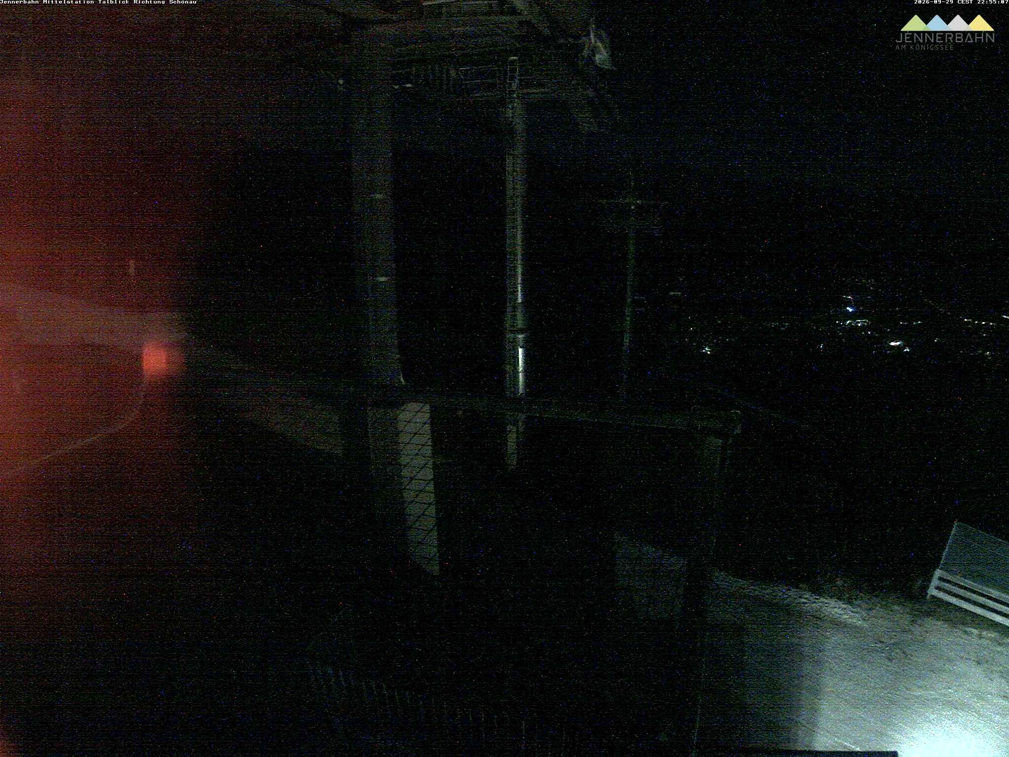 Archiv Foto Webcam Blick von der Mittelstation der Jennerbahn