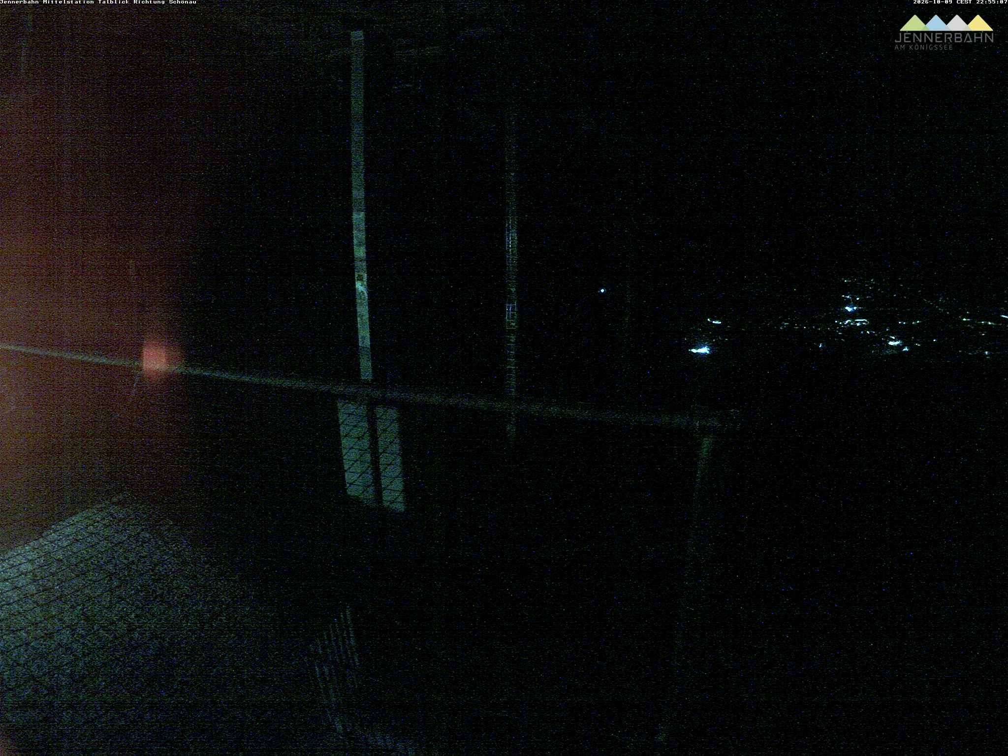 Archiv Foto Webcam Blick von der Mittelstation der Jennerbahn