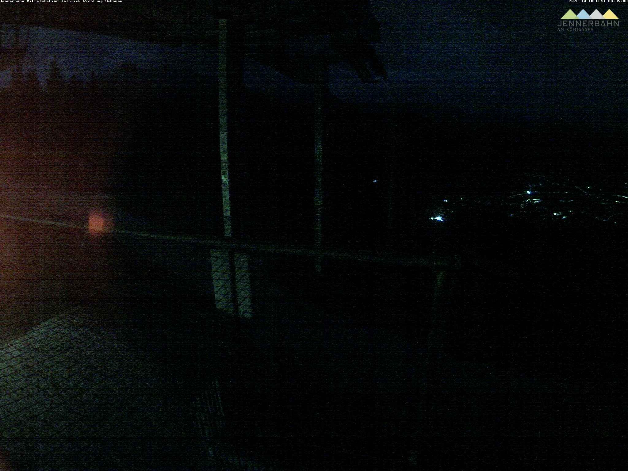 Archiv Foto Webcam Blick von der Mittelstation der Jennerbahn