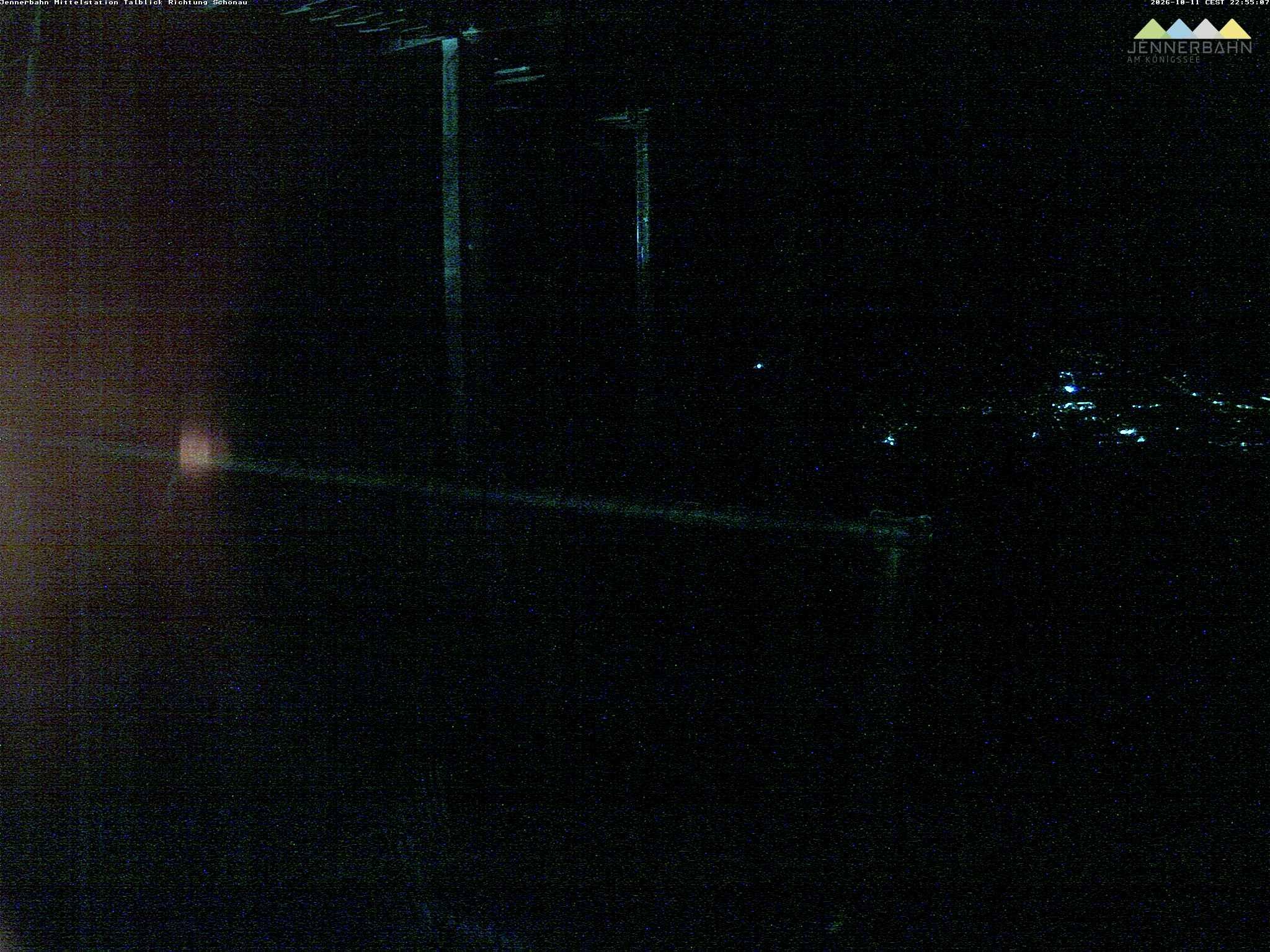 Archiv Foto Webcam Blick von der Mittelstation der Jennerbahn