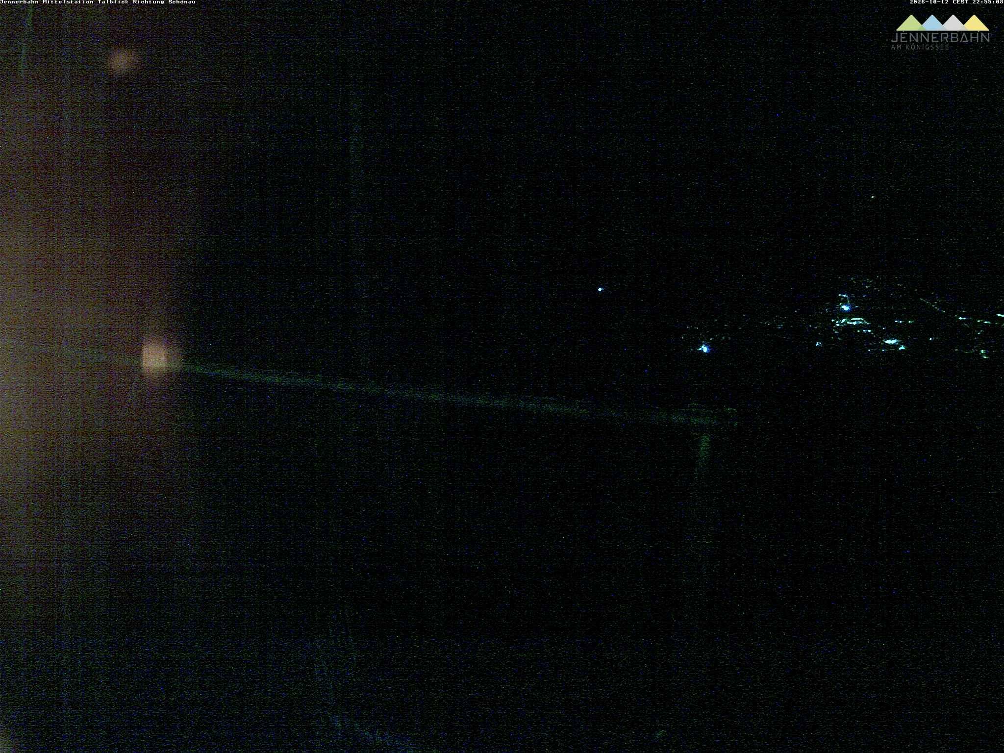 Archiv Foto Webcam Blick von der Mittelstation der Jennerbahn