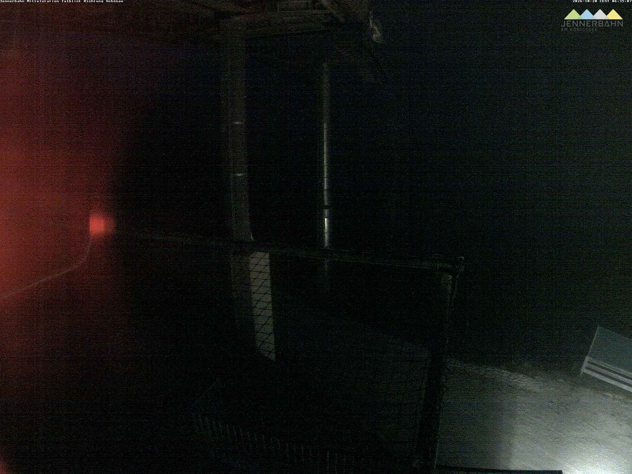 Archiv Foto Webcam Blick von der Mittelstation der Jennerbahn