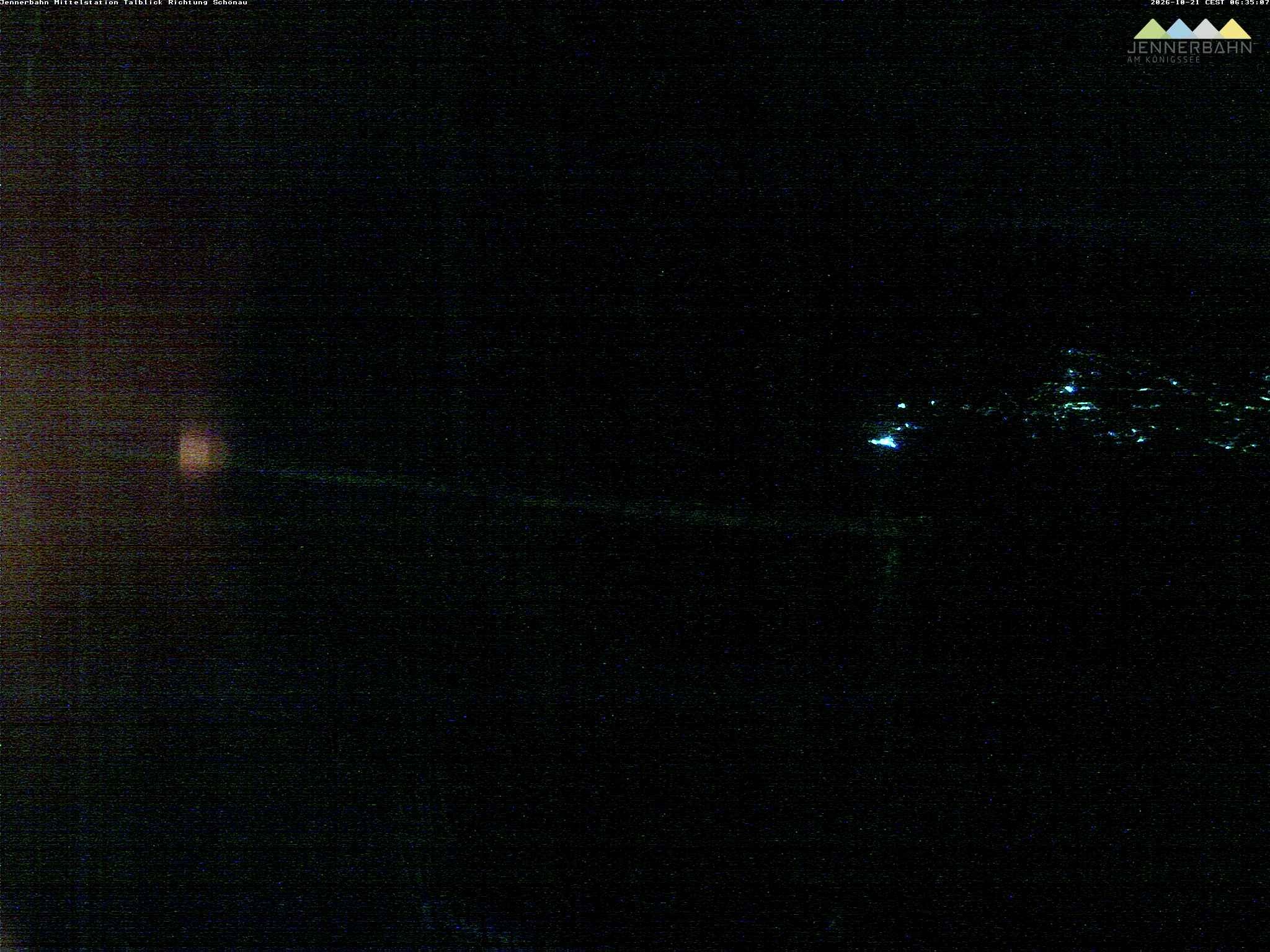 Archiv Foto Webcam Blick von der Mittelstation der Jennerbahn
