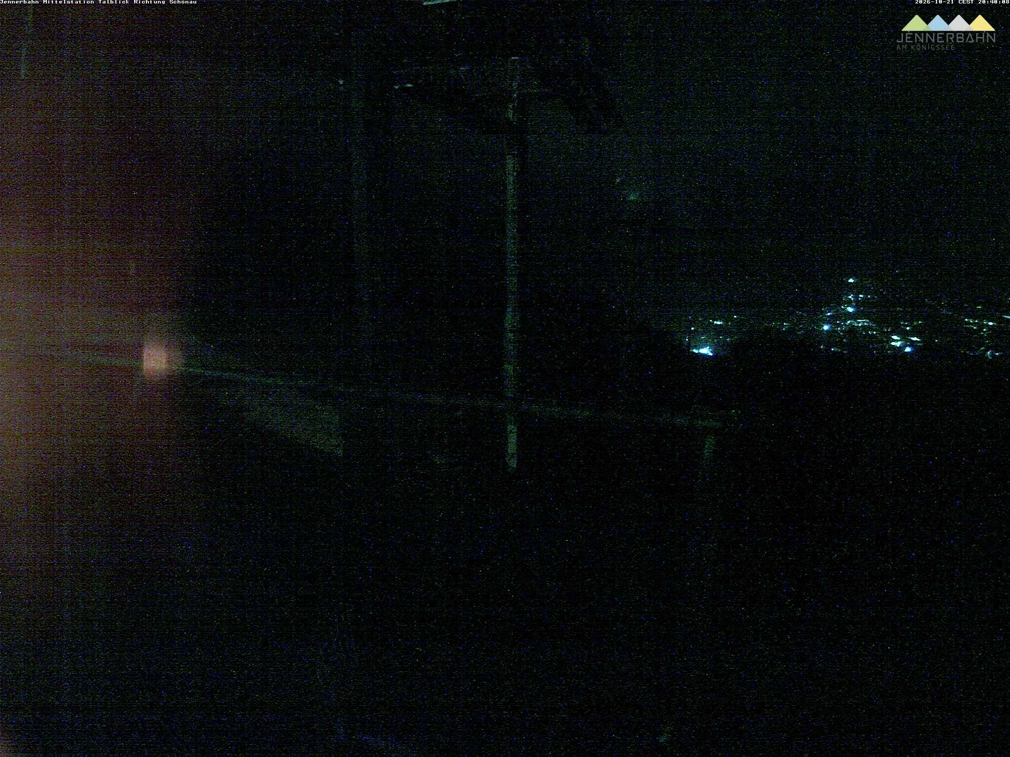Archiv Foto Webcam Blick von der Mittelstation der Jennerbahn