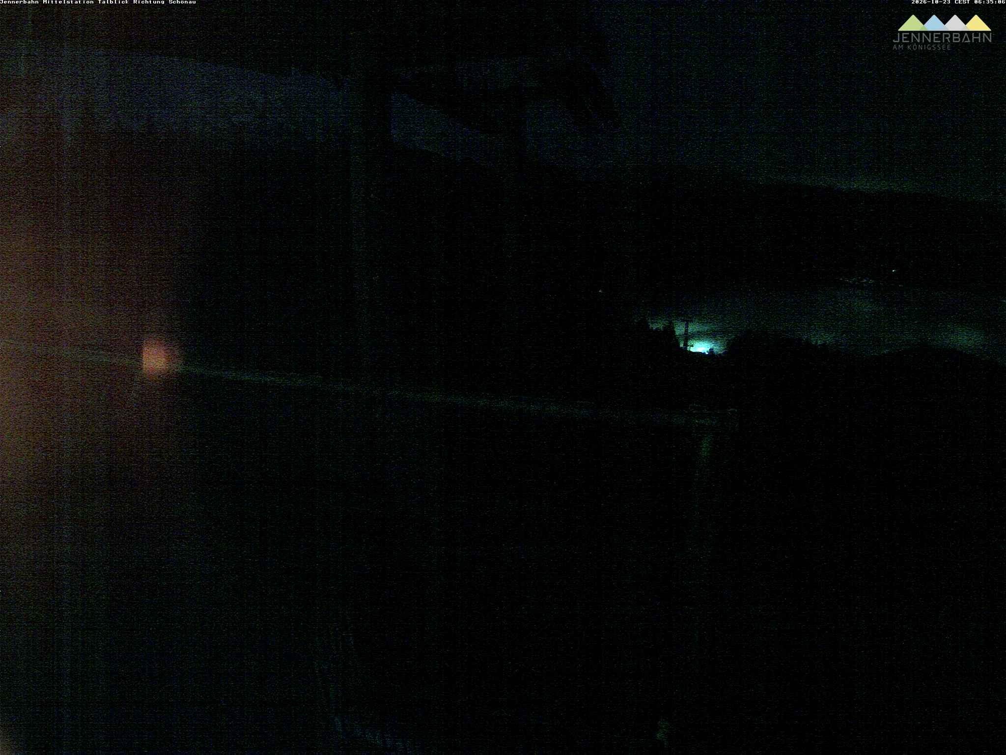 Archiv Foto Webcam Blick von der Mittelstation der Jennerbahn