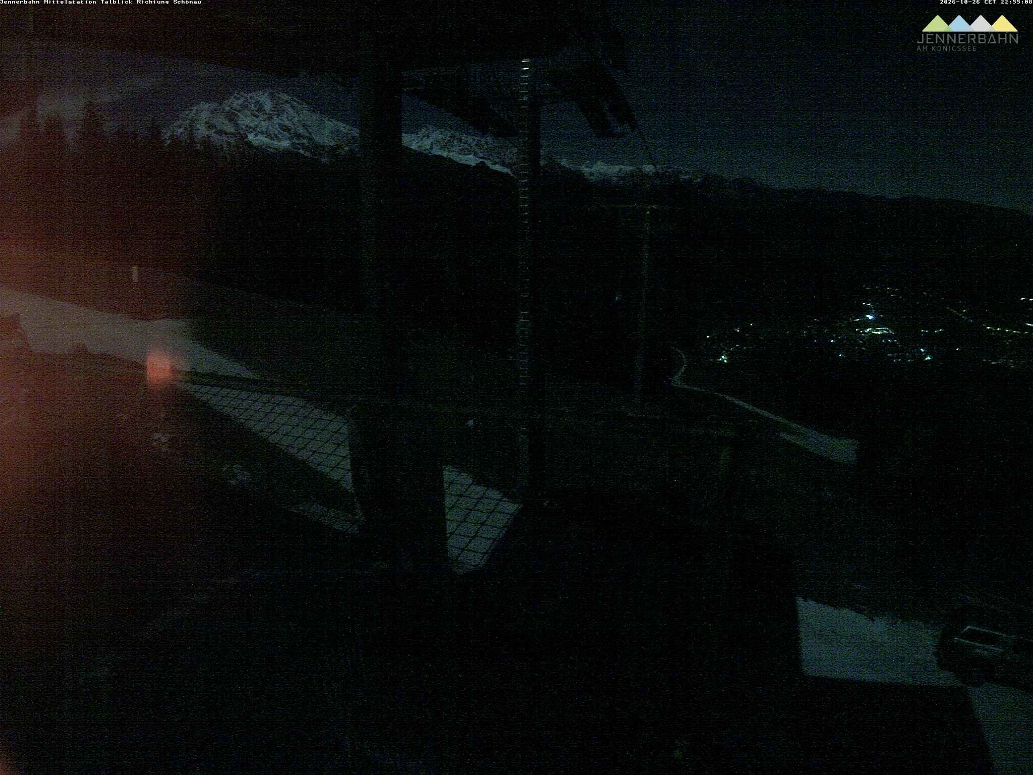 Archiv Foto Webcam Blick von der Mittelstation der Jennerbahn