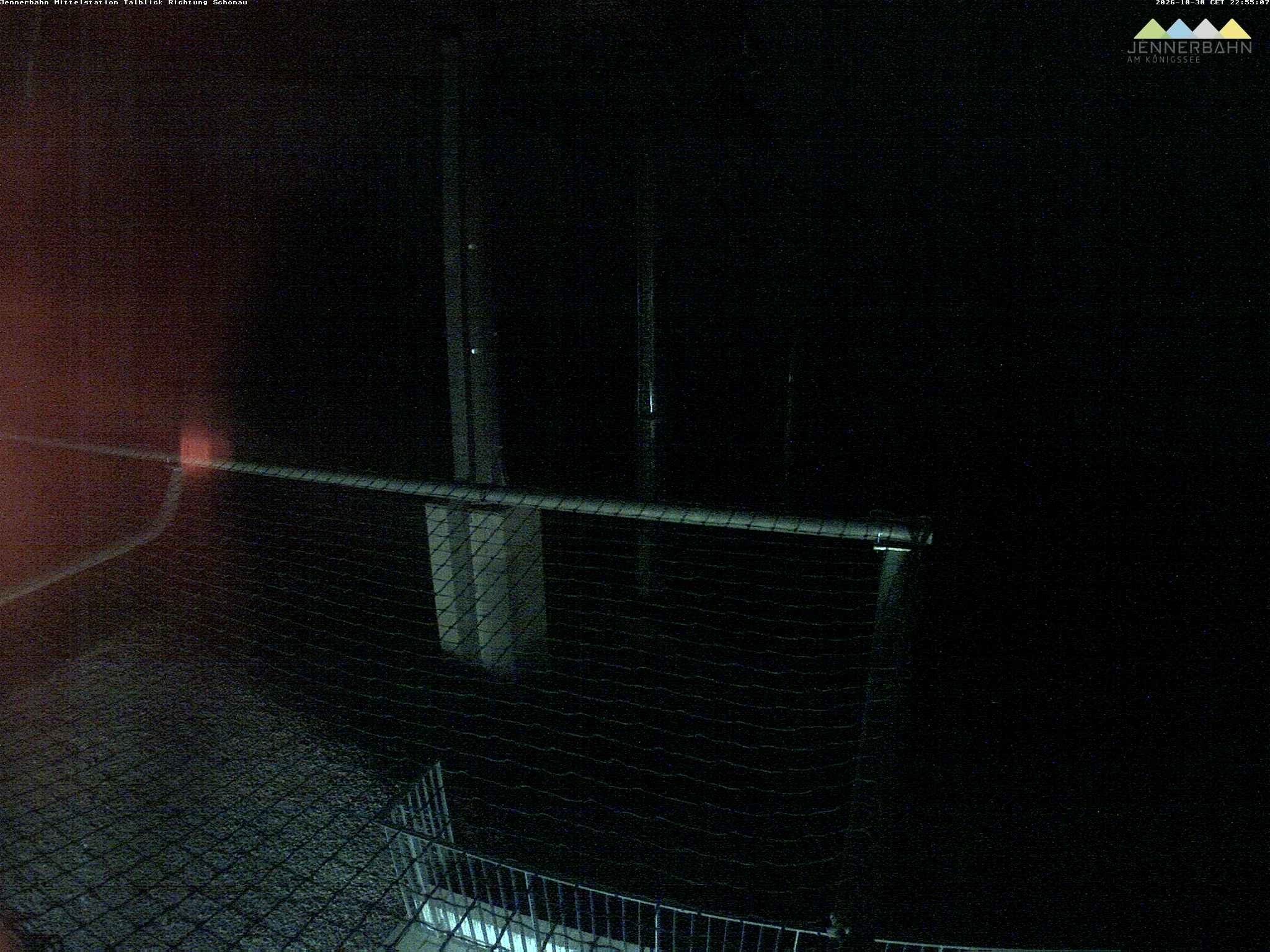 Archiv Foto Webcam Blick von der Mittelstation der Jennerbahn