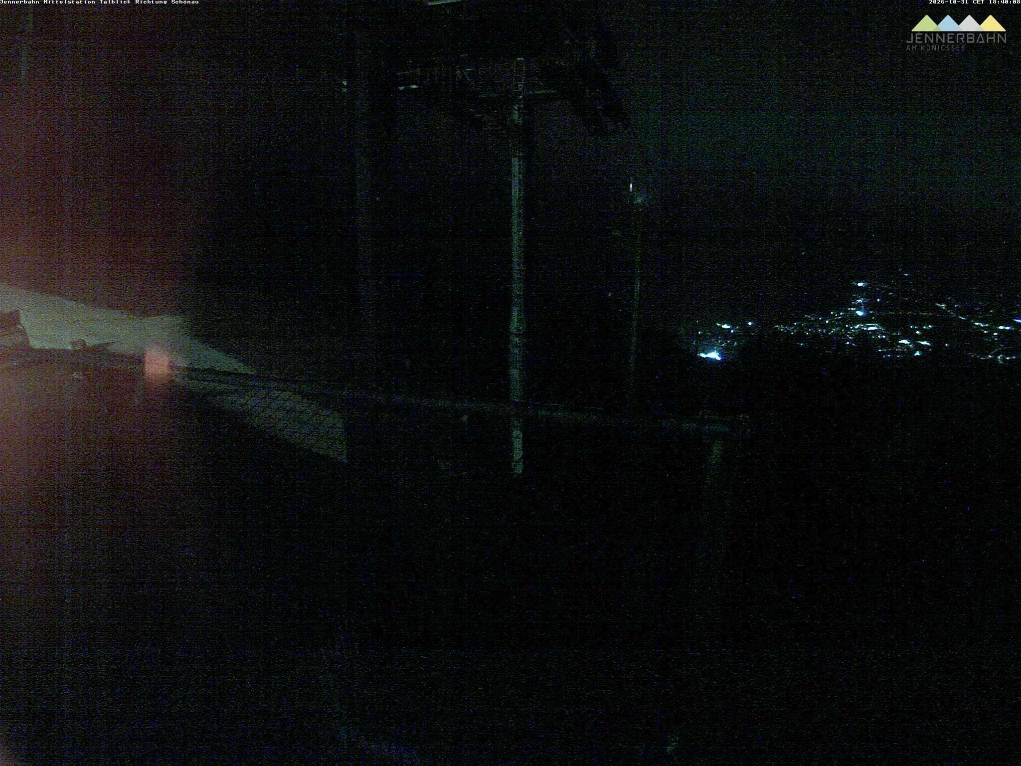 Archiv Foto Webcam Blick von der Mittelstation der Jennerbahn