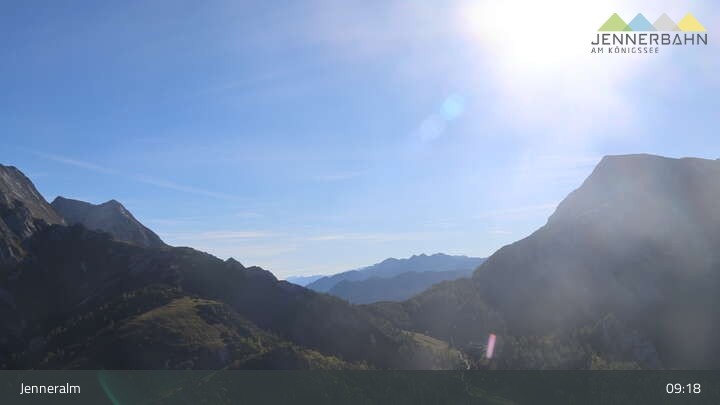 Archiv Foto Webcam Blick von der Bergstation am Jenner