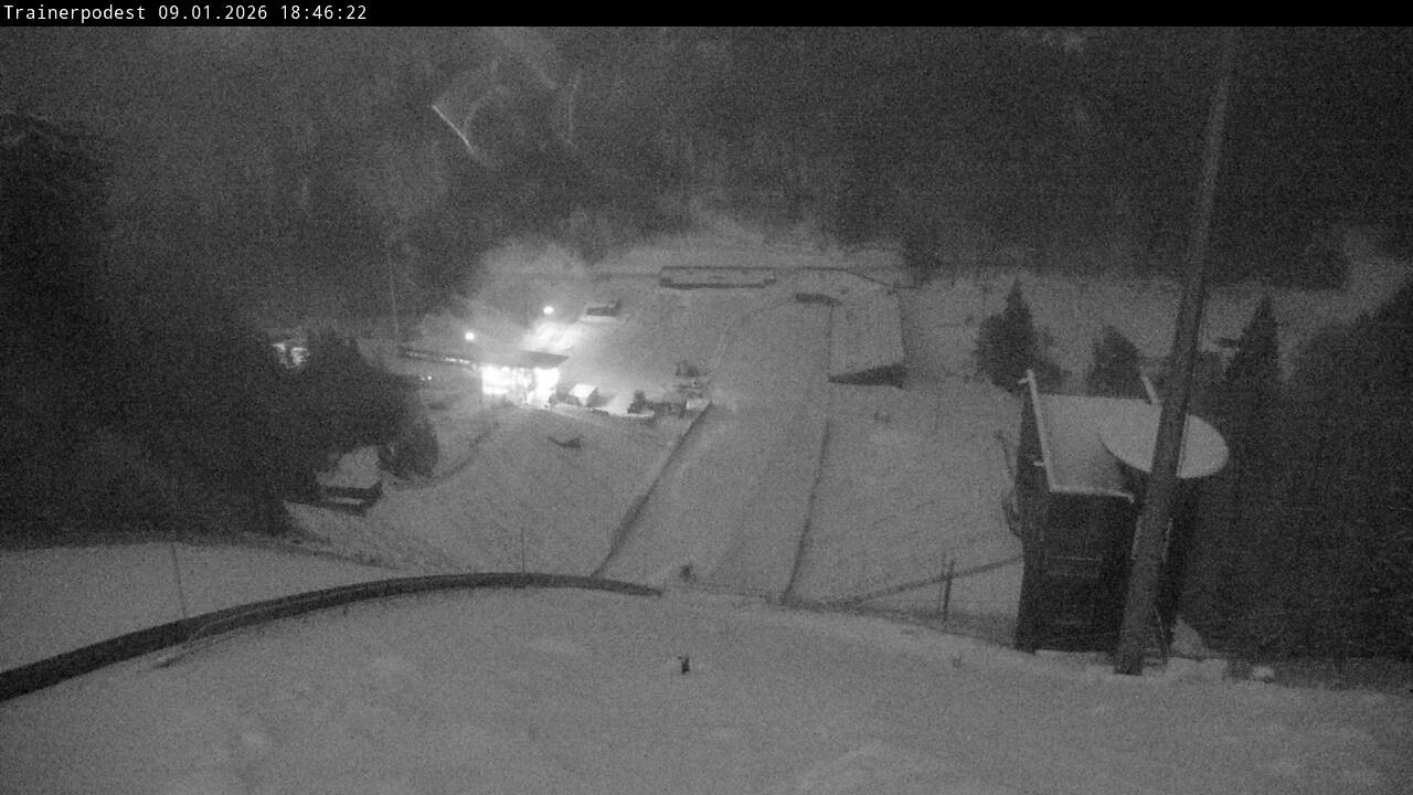 Archiv Foto Webcam Willingen: Blick Schanzentisch der Skisprungschanze