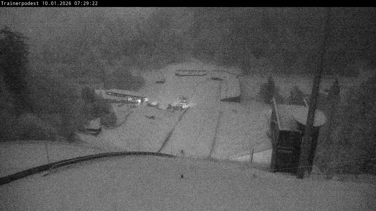 Archiv Foto Webcam Willingen: Blick Schanzentisch der Skisprungschanze