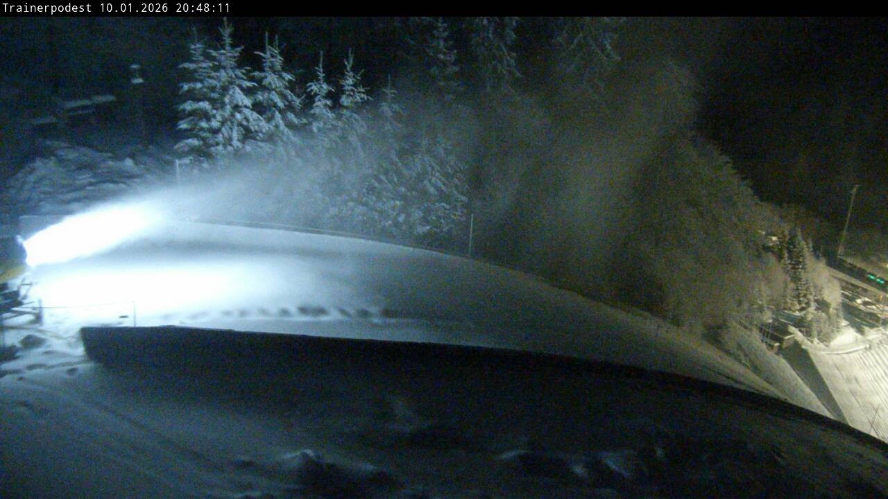 Archiv Foto Webcam Willingen: Blick Schanzentisch der Skisprungschanze