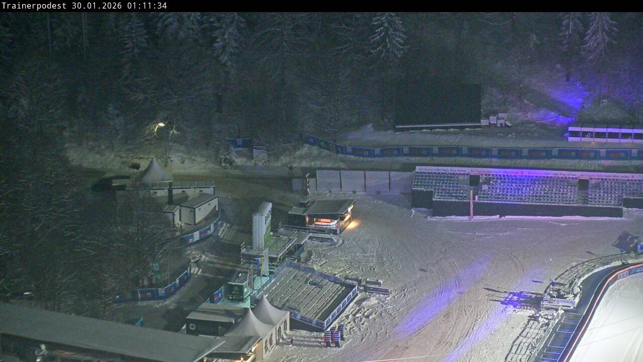 Archiv Foto Webcam Willingen: Blick Schanzentisch der Skisprungschanze