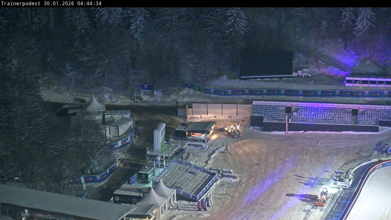 Archiv Foto Webcam Willingen: Blick Schanzentisch der Skisprungschanze