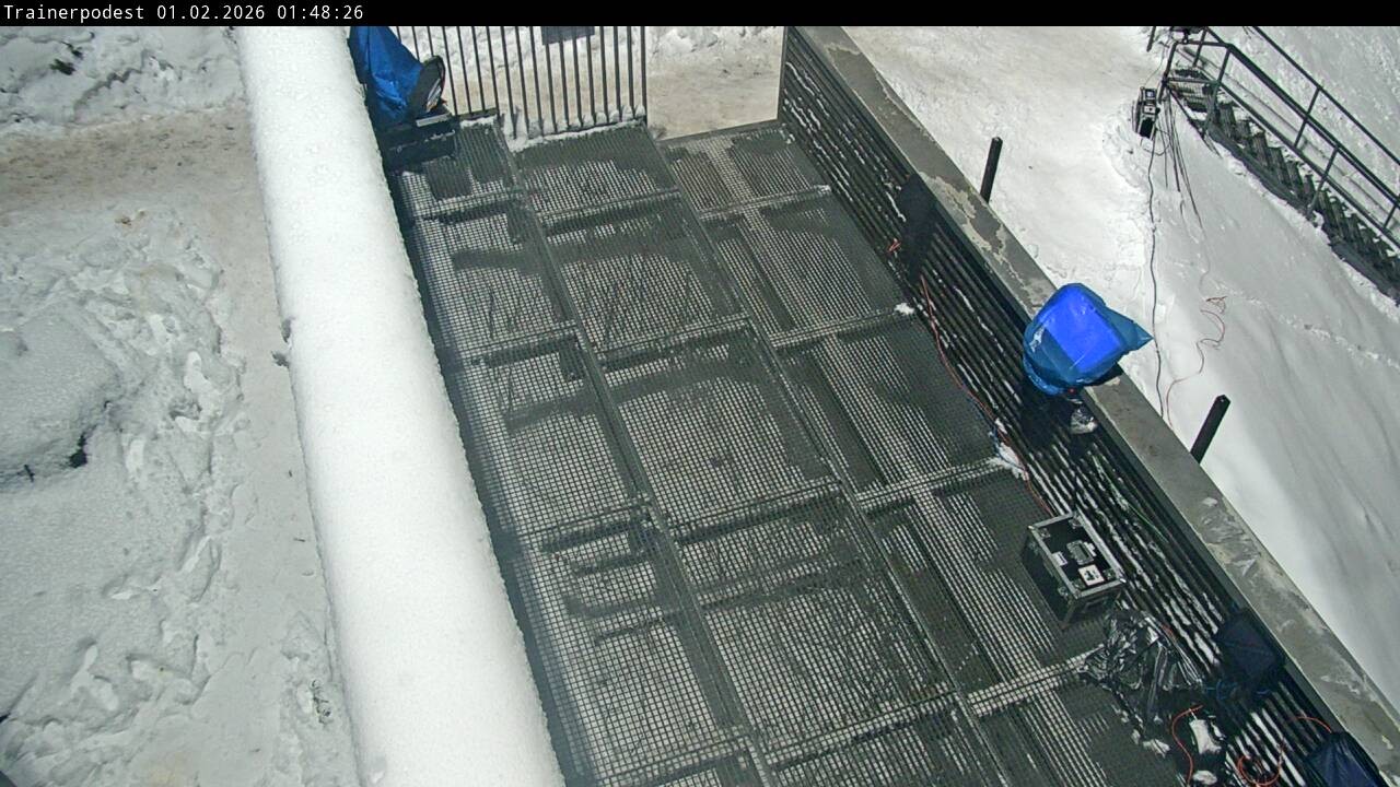 Archiv Foto Webcam Willingen: Blick Schanzentisch der Skisprungschanze