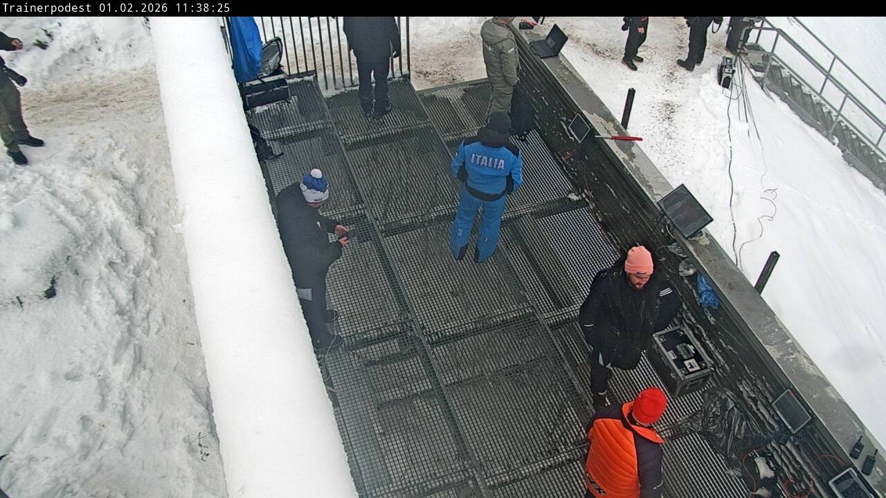 Archiv Foto Webcam Willingen: Blick Schanzentisch der Skisprungschanze