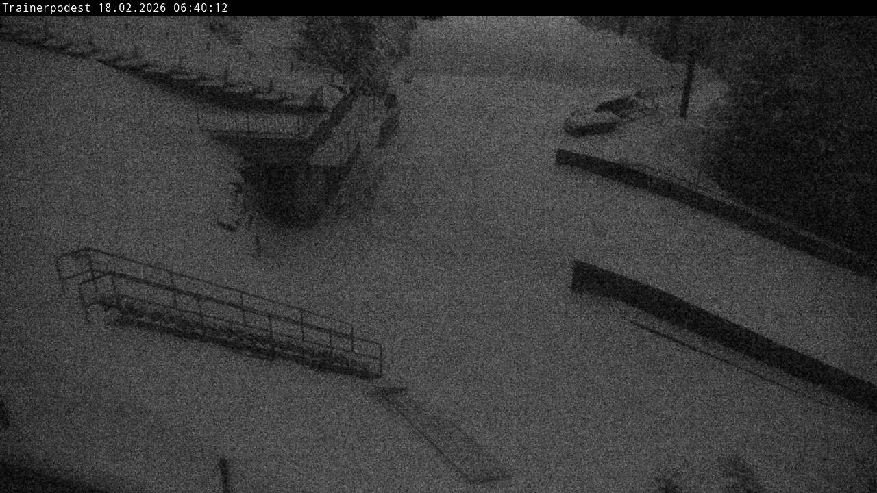 Archiv Foto Webcam Willingen: Blick Schanzentisch der Skisprungschanze