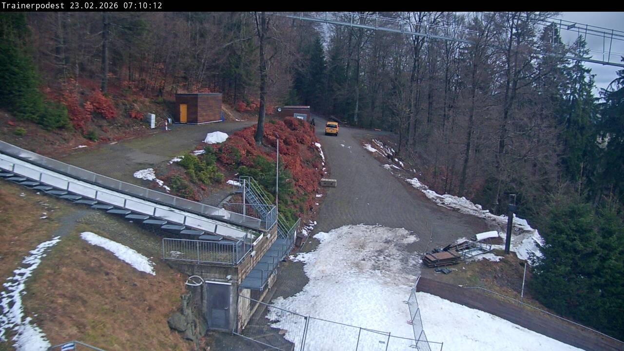 Archiv Foto Webcam Willingen: Blick Schanzentisch der Skisprungschanze