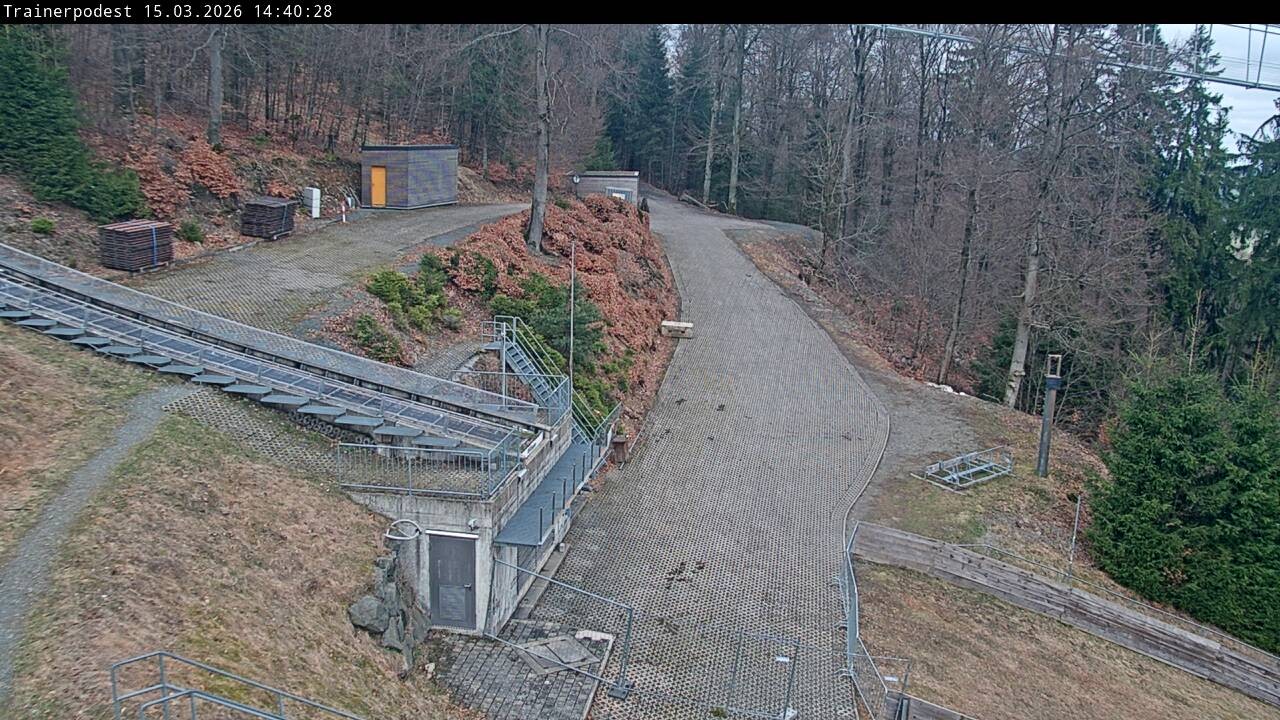 Archiv Foto Webcam Willingen: Blick Schanzentisch der Skisprungschanze