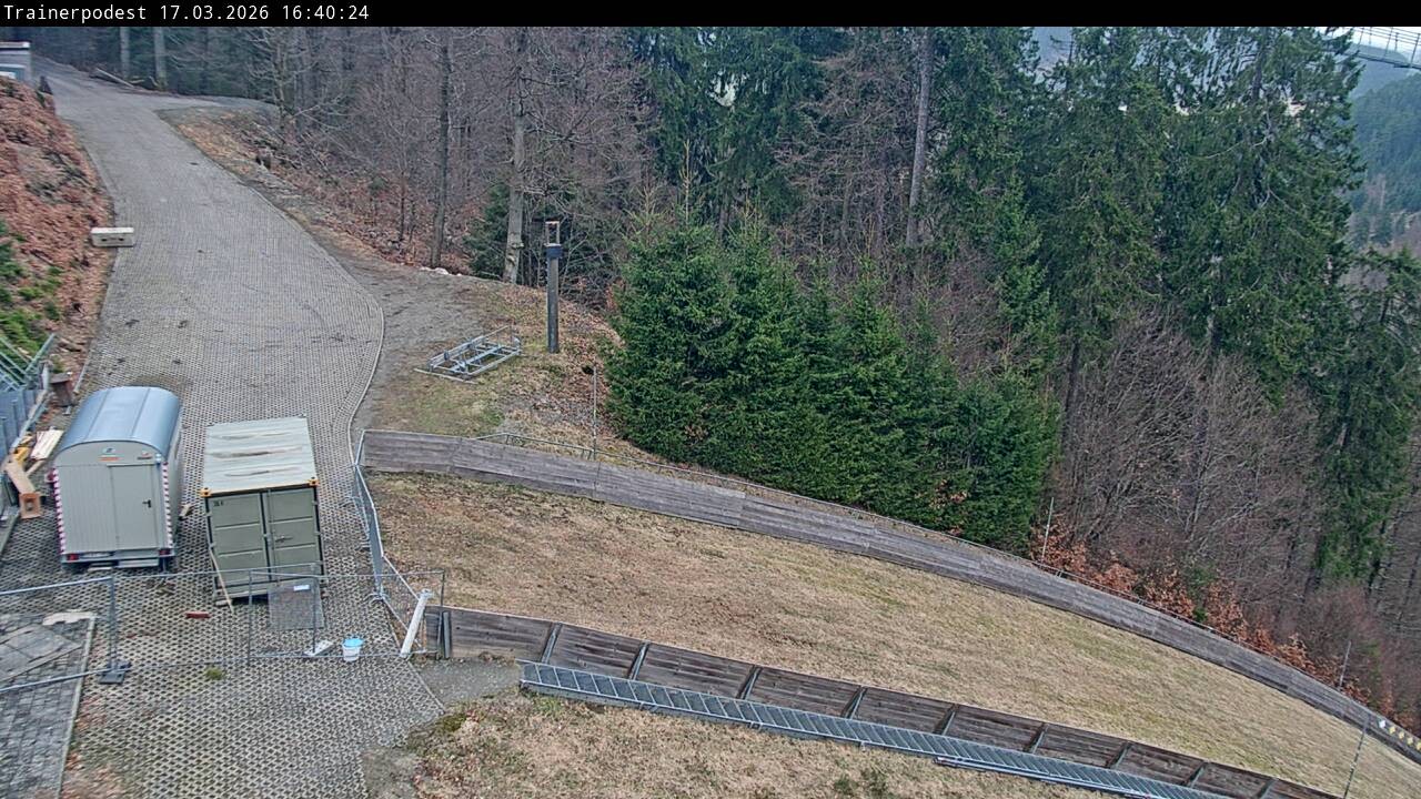 Archiv Foto Webcam Willingen: Blick Schanzentisch der Skisprungschanze