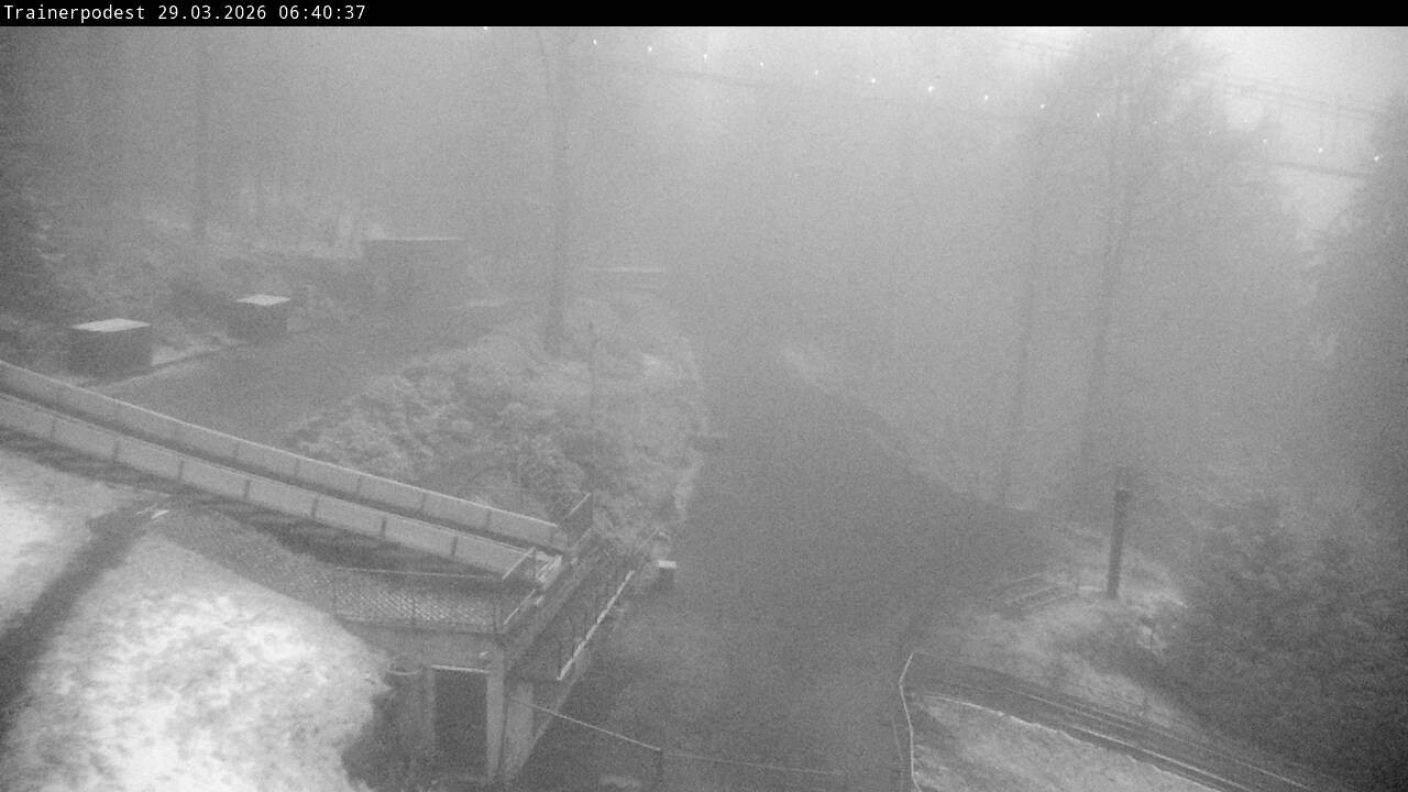 Archiv Foto Webcam Willingen: Blick Schanzentisch der Skisprungschanze