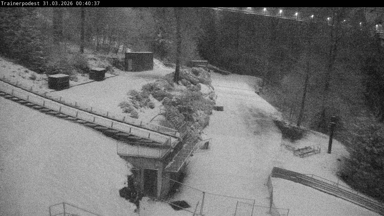 Archiv Foto Webcam Willingen: Blick Schanzentisch der Skisprungschanze
