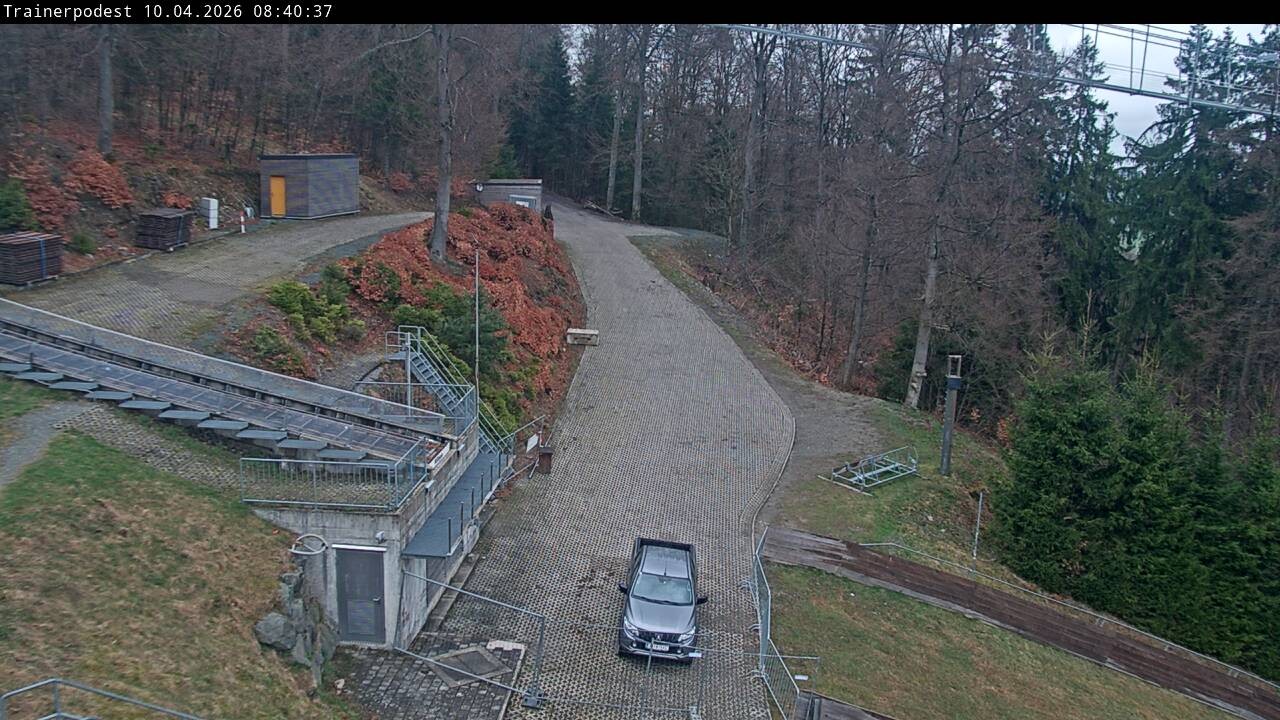 Archiv Foto Webcam Willingen: Blick Schanzentisch der Skisprungschanze