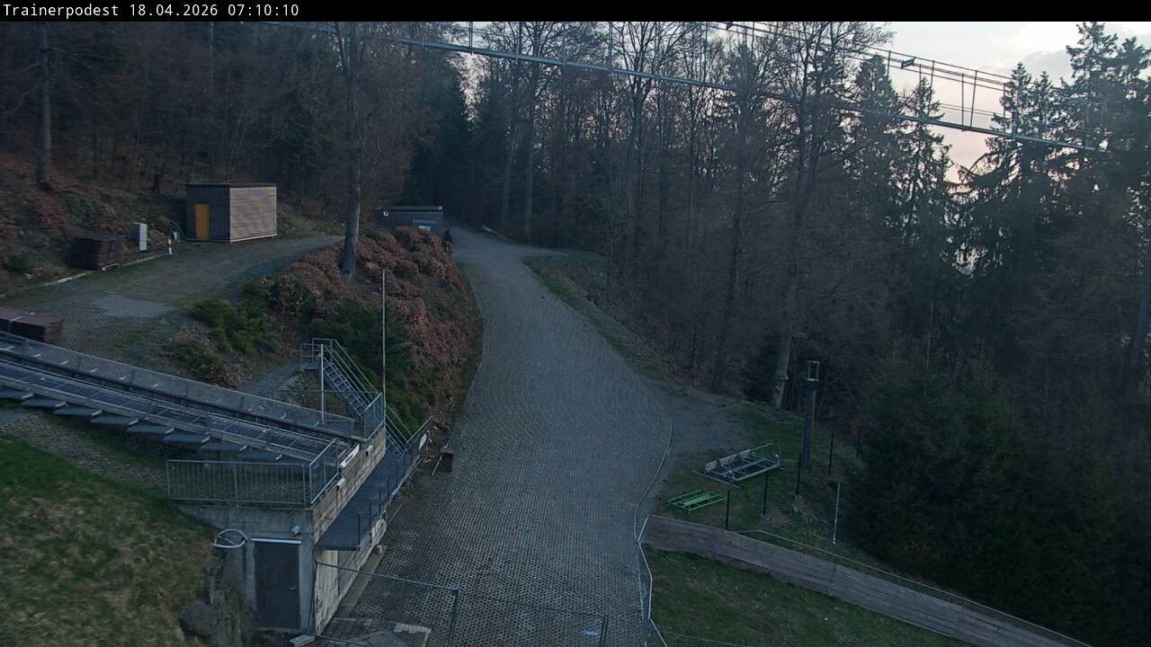 Archiv Foto Webcam Willingen: Blick Schanzentisch der Skisprungschanze