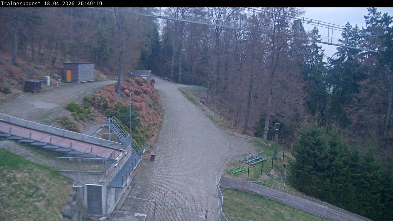 Archiv Foto Webcam Willingen: Blick Schanzentisch der Skisprungschanze
