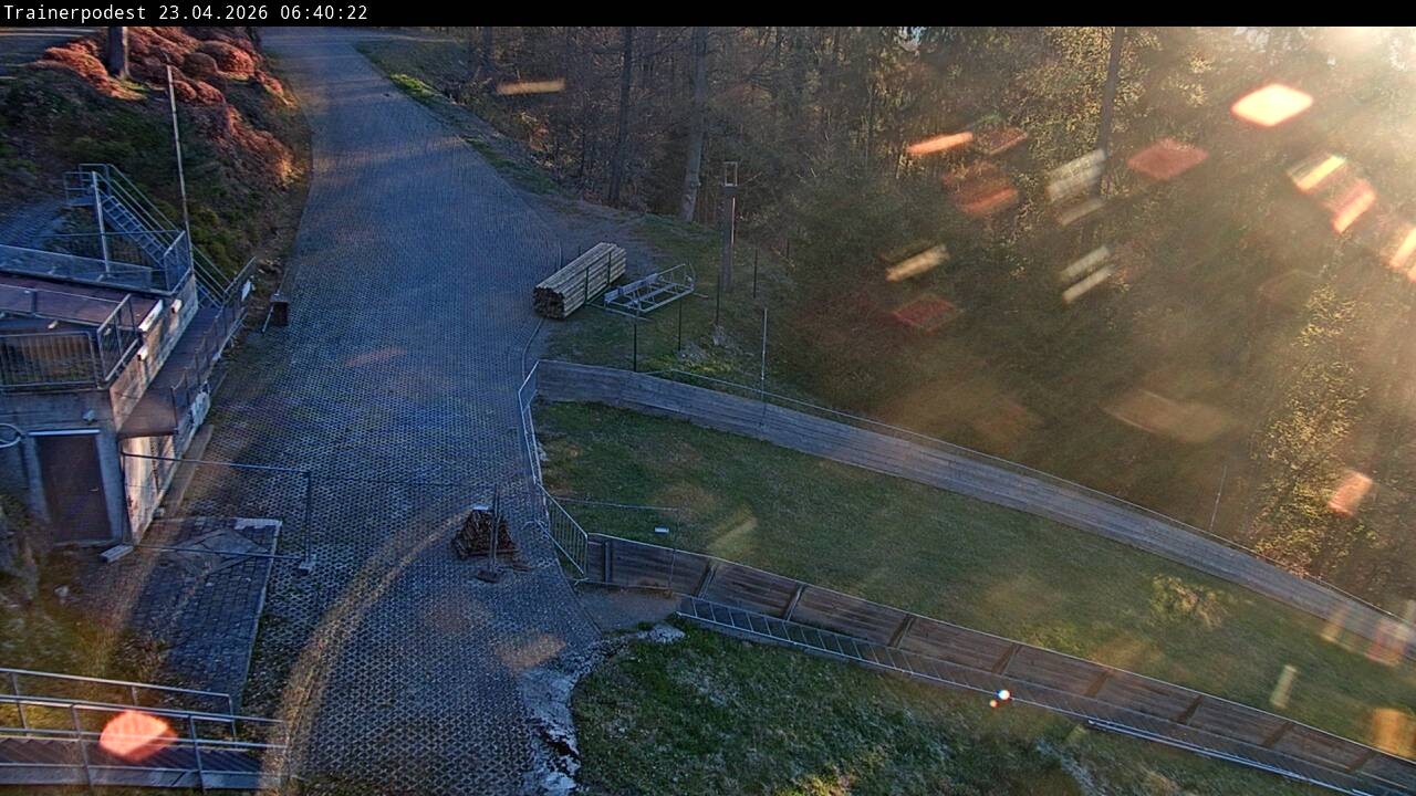 Archiv Foto Webcam Willingen: Blick Schanzentisch der Skisprungschanze