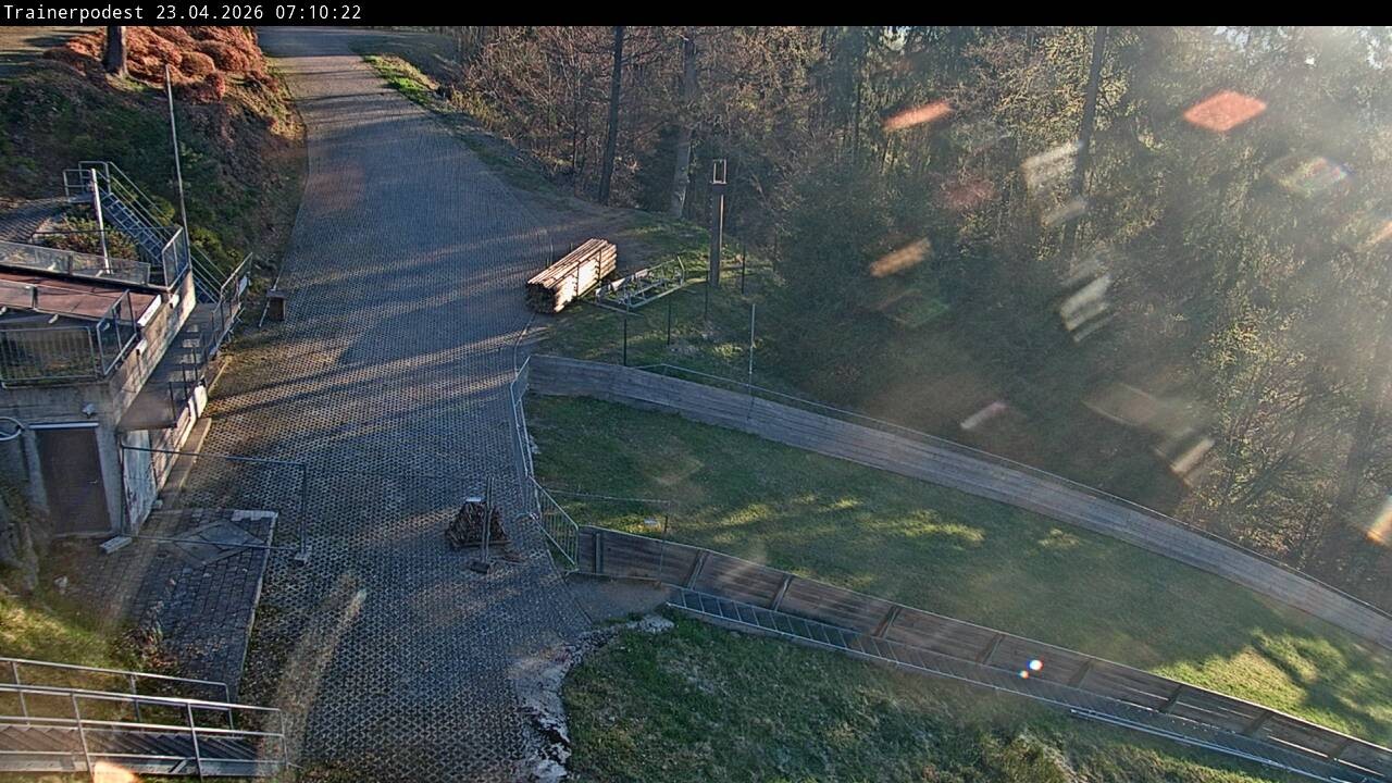 Archiv Foto Webcam Willingen: Blick Schanzentisch der Skisprungschanze