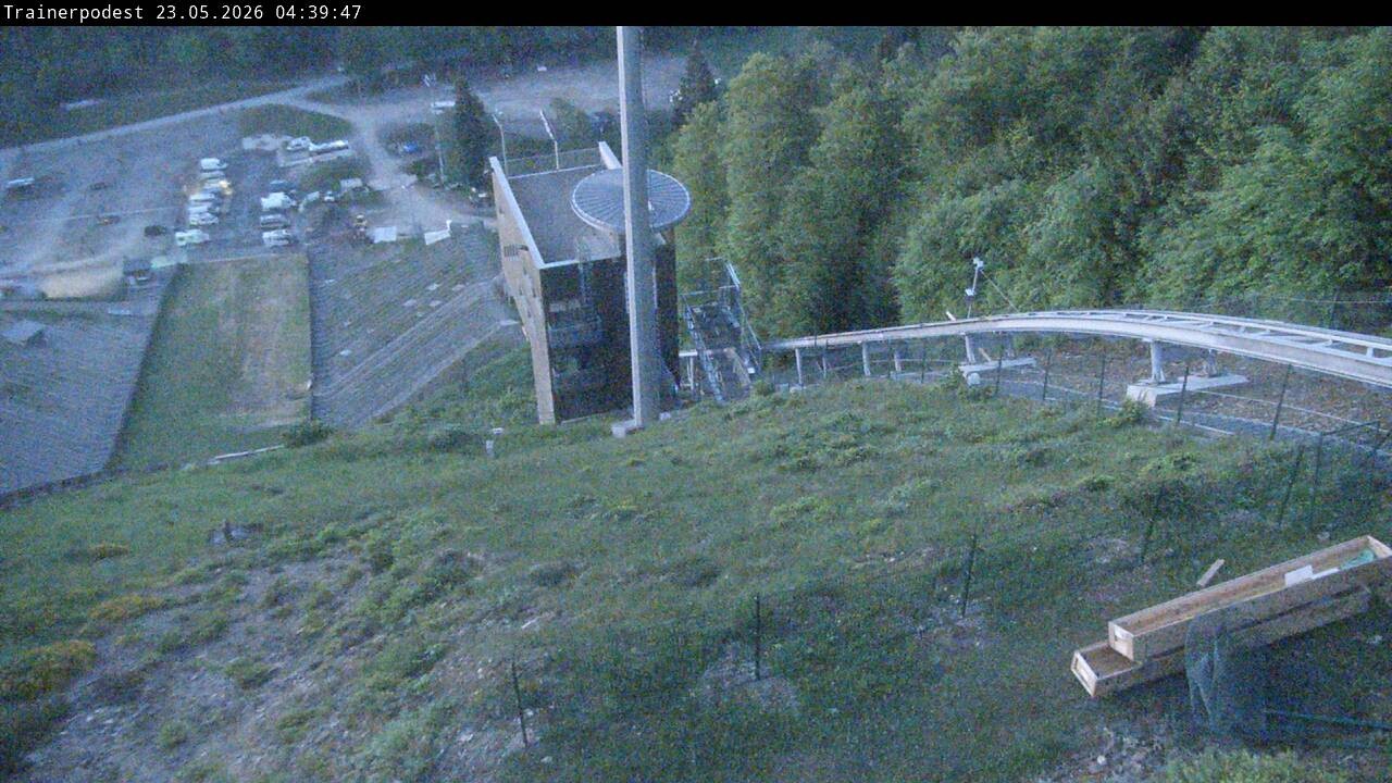 Archiv Foto Webcam Willingen: Blick Schanzentisch der Skisprungschanze