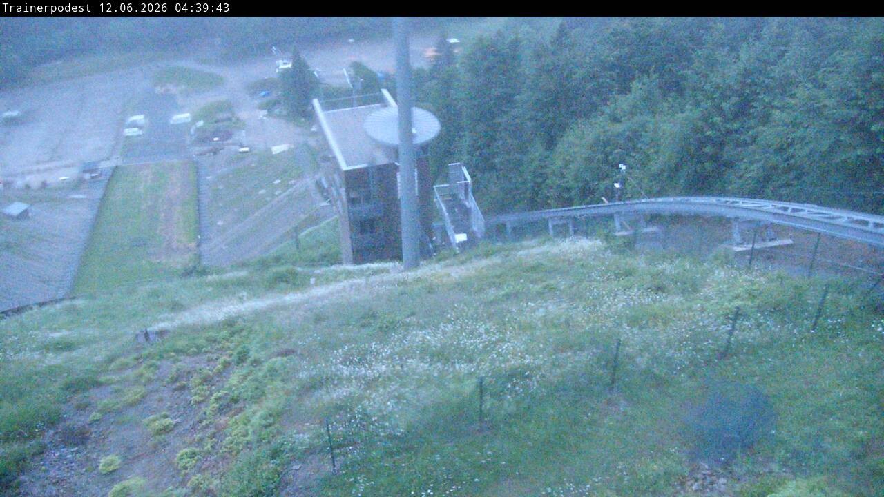 Archiv Foto Webcam Willingen: Blick Schanzentisch der Skisprungschanze