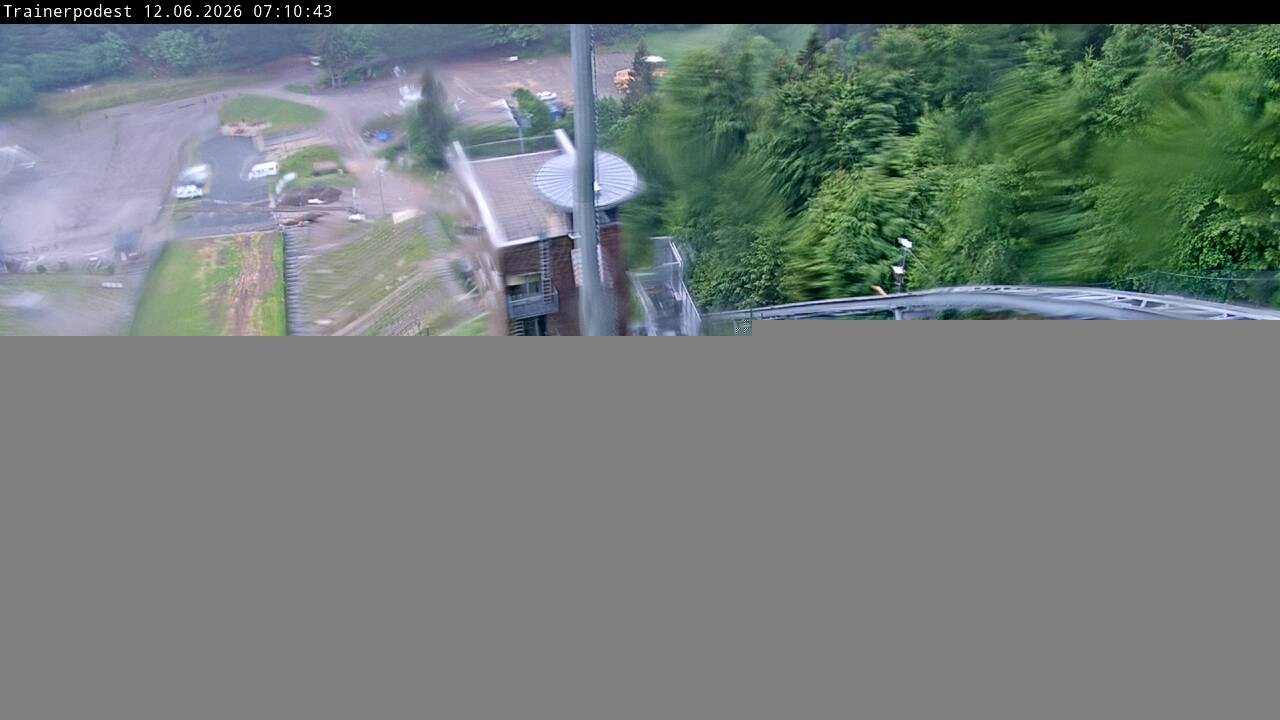 Archiv Foto Webcam Willingen: Blick Schanzentisch der Skisprungschanze