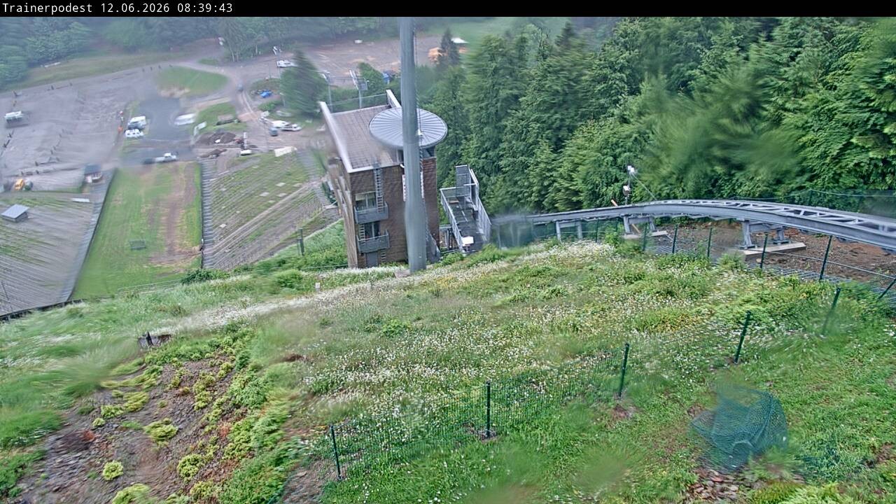 Archiv Foto Webcam Willingen: Blick Schanzentisch der Skisprungschanze