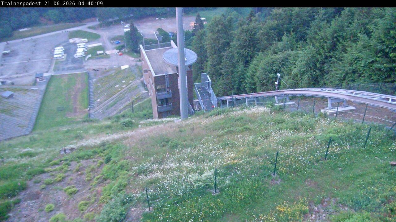 Archiv Foto Webcam Willingen: Blick Schanzentisch der Skisprungschanze