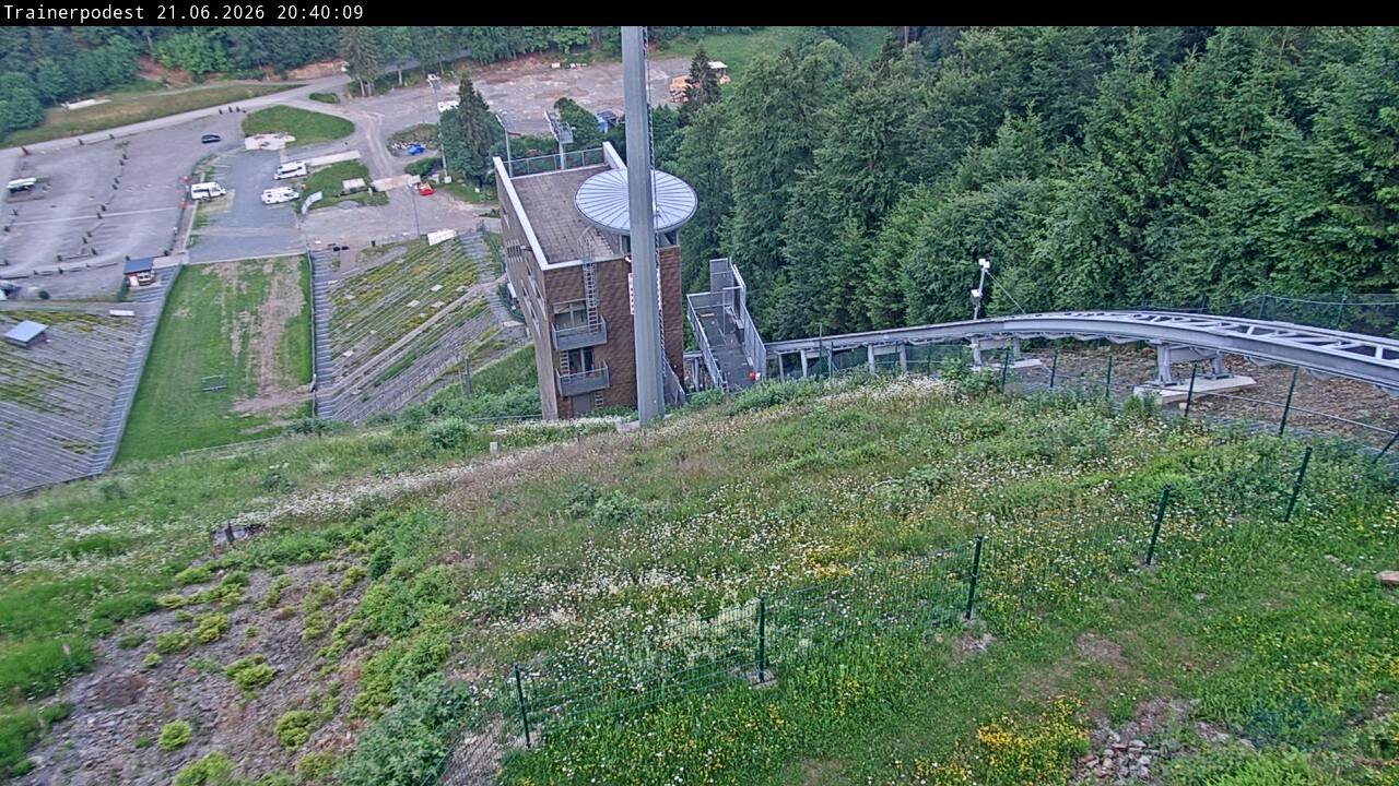 Archiv Foto Webcam Willingen: Blick Schanzentisch der Skisprungschanze