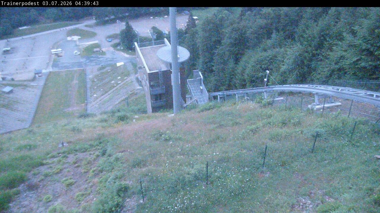 Archiv Foto Webcam Willingen: Blick Schanzentisch der Skisprungschanze